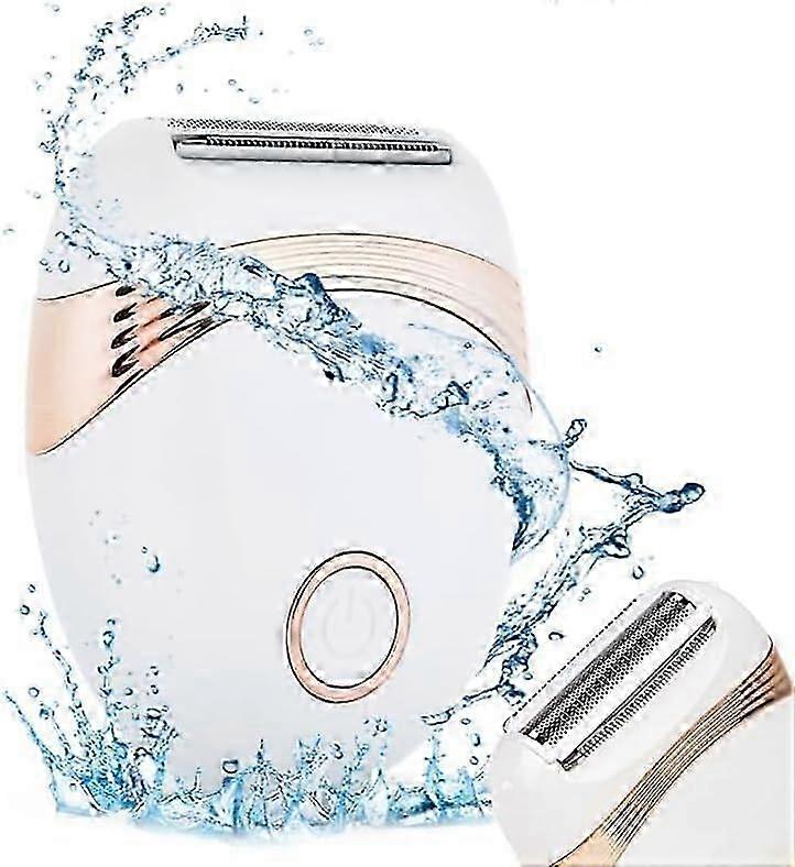 White Cordless Electric Epilator for Smooth Hair Removal with Convenient Free Movement Design