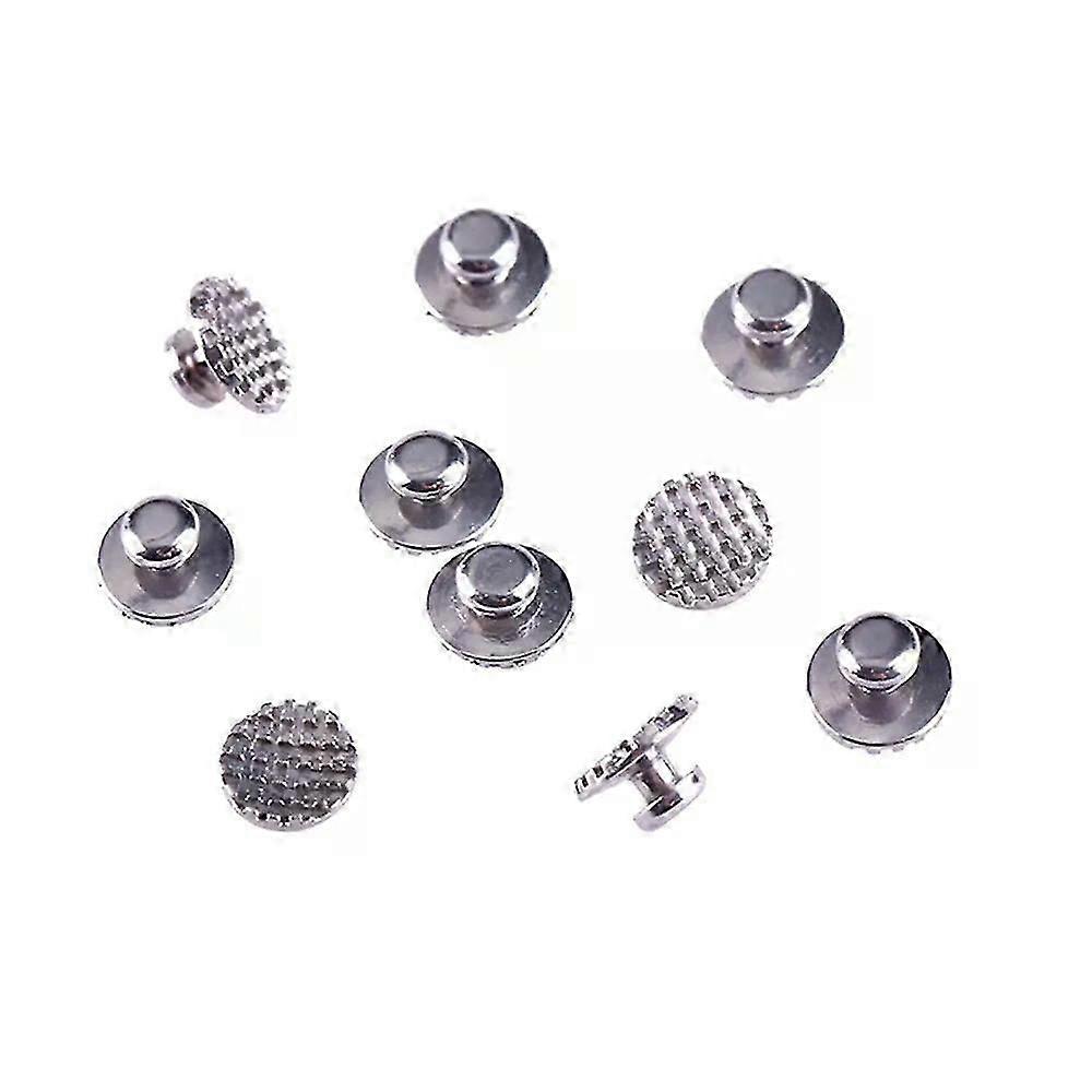 10pcs/pack Orthodontic Metal Buttons Dental Lingual Buckle/composite Ceramic Lingual Buttons For Bondable Round Base
