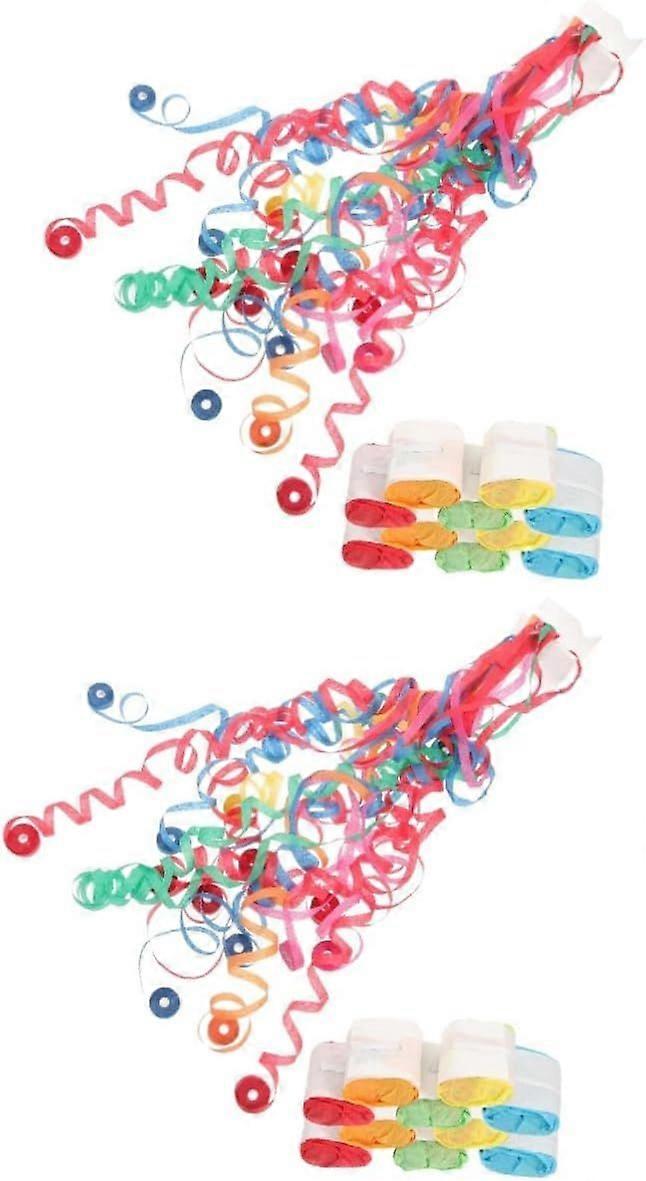 20 Pcs Hand Throwing Ribbons No Streamers Colorful Ribbon Streamer No Messes