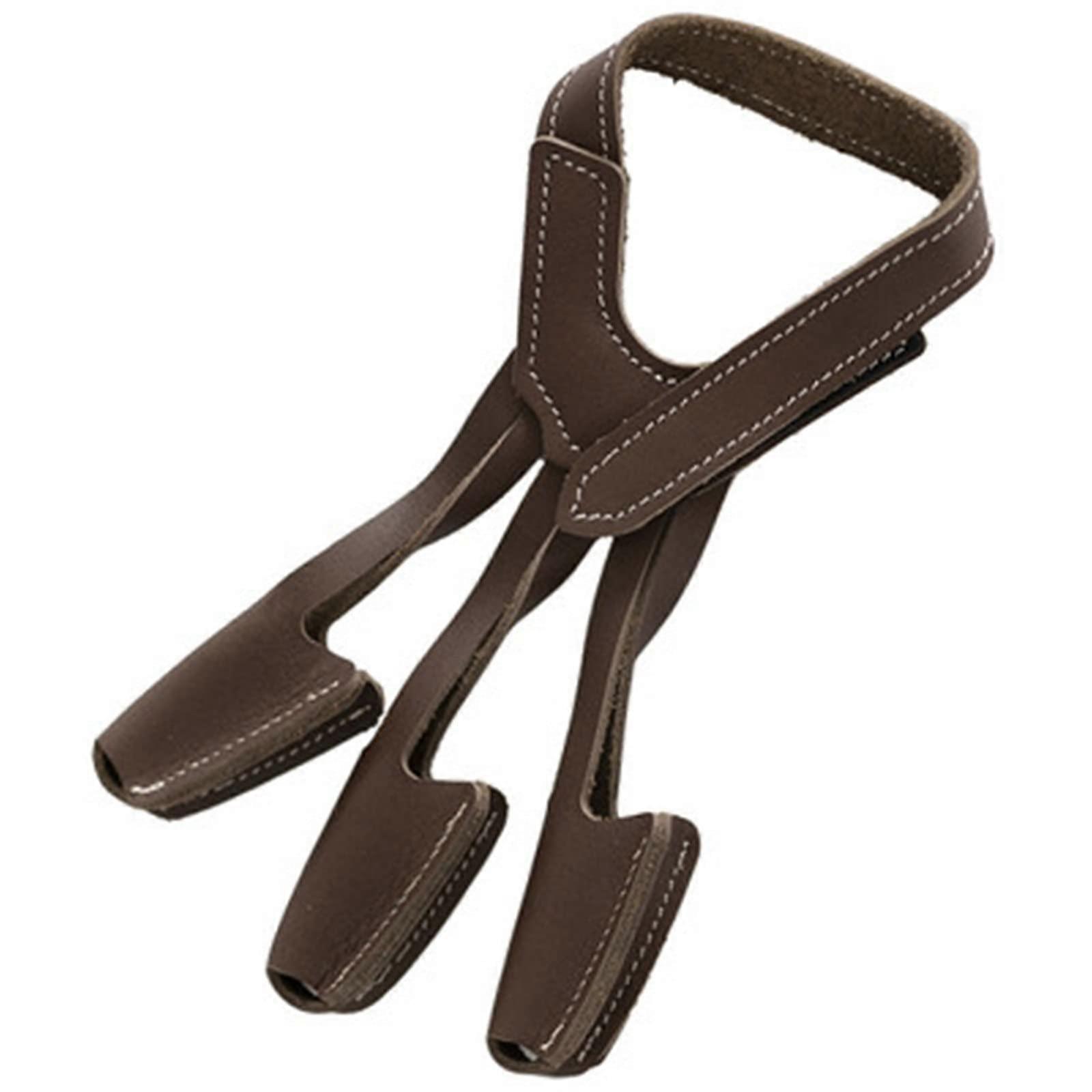 Archery Arm Guards And Finger Gloves Leather Brown For Adults Beginners 1Piece