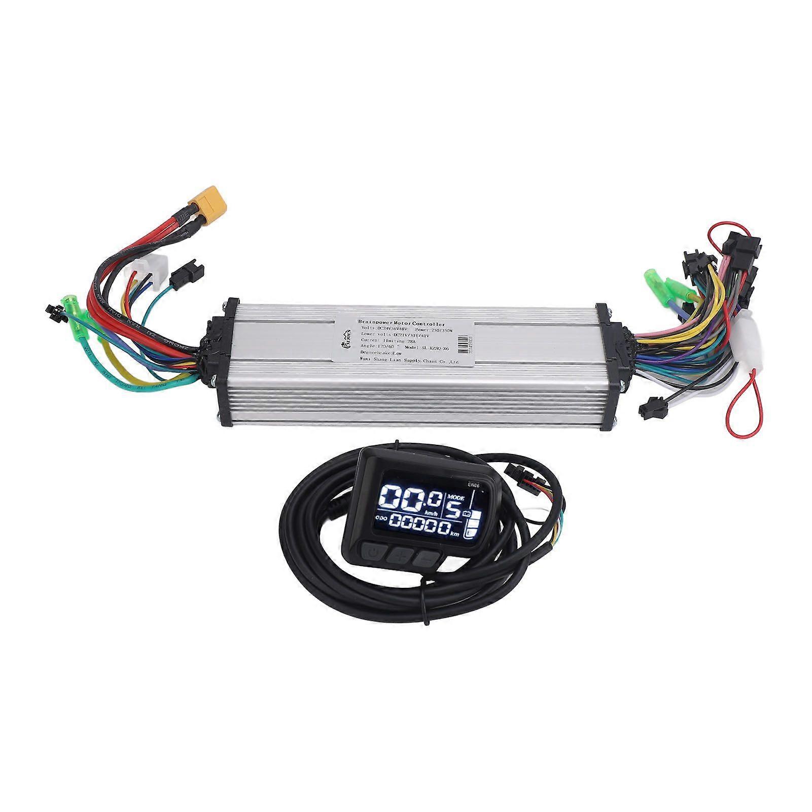 250W 350W Dual Drive Motor Brushless Controller EN06 LCD Display Rainproof 24V 36V 48V Electric Bike Brushless Controller Kit