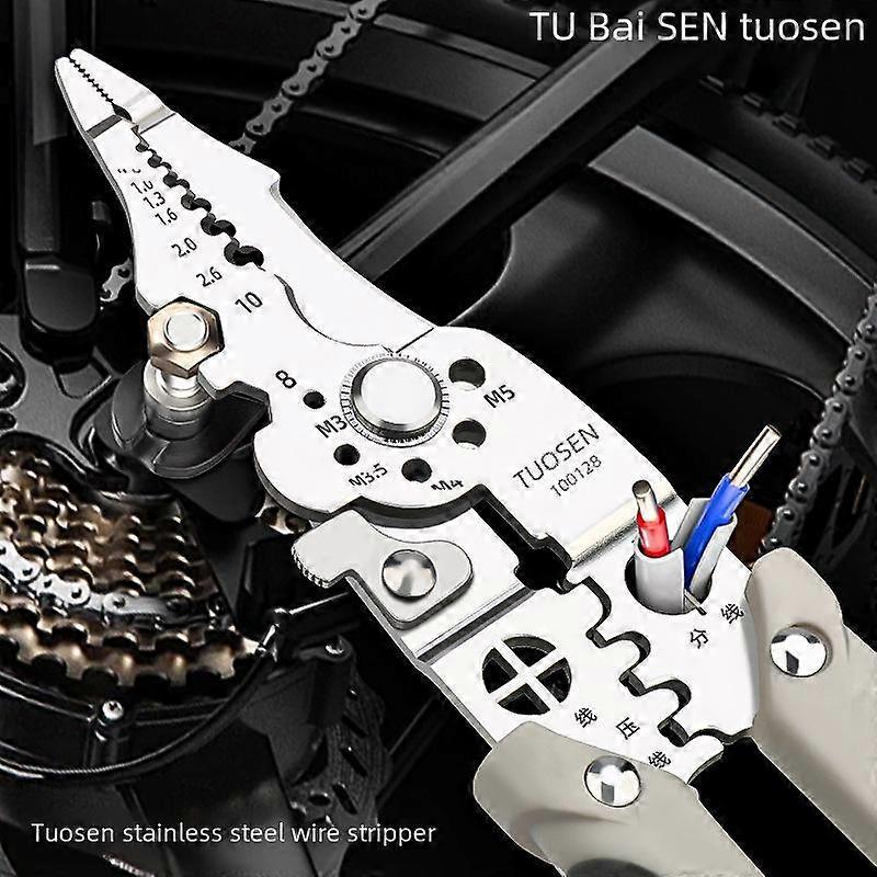 Tuosen Multi-Function Wire Stripping Pliers - Industrial-Grade Electrician Tool