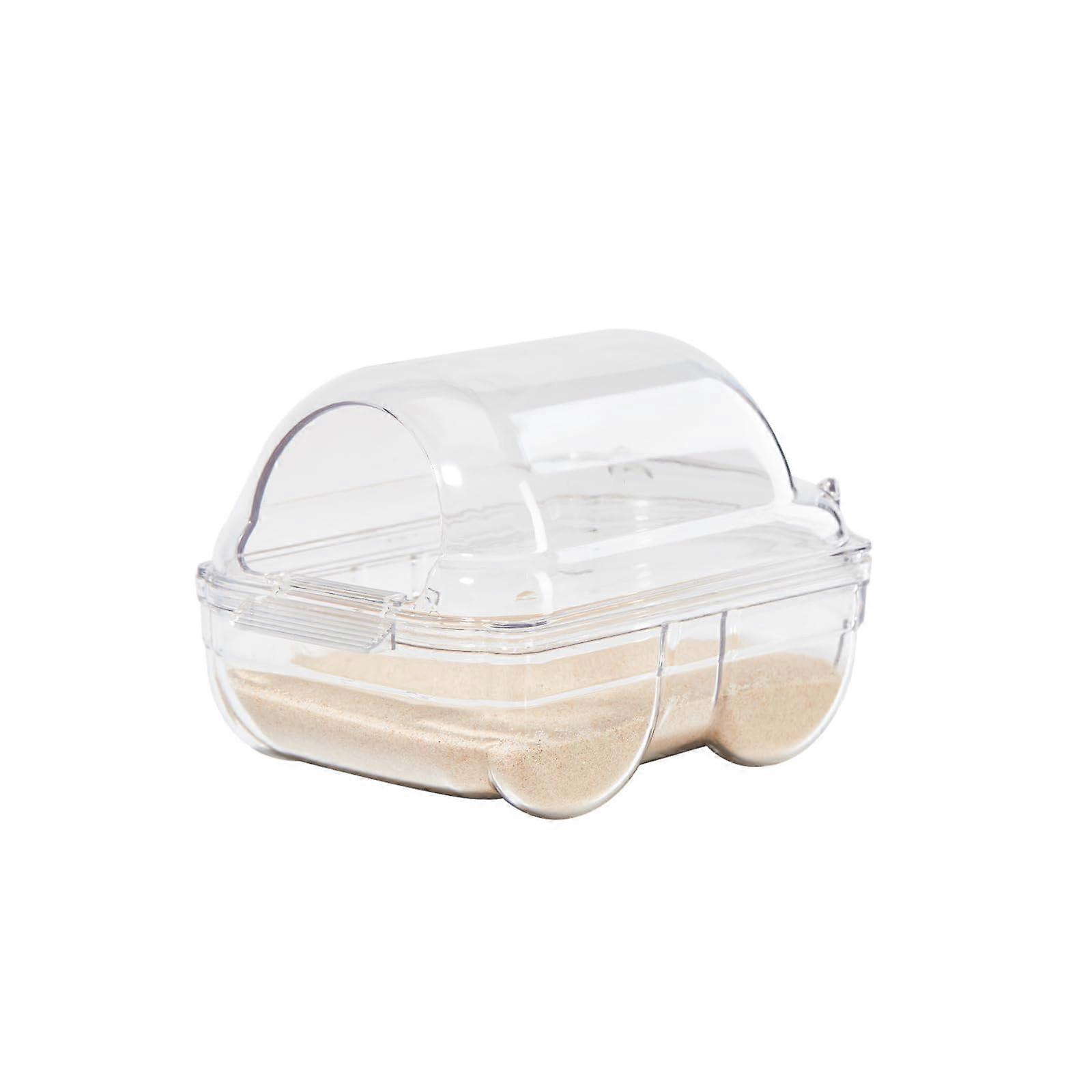 Hamster Sand Bath For Syrian Dwarf Hamster, Gerbil, Rat, Chipmunk, Small Pet Sandpit, Size 17.5 x 11 x 10.5 cm