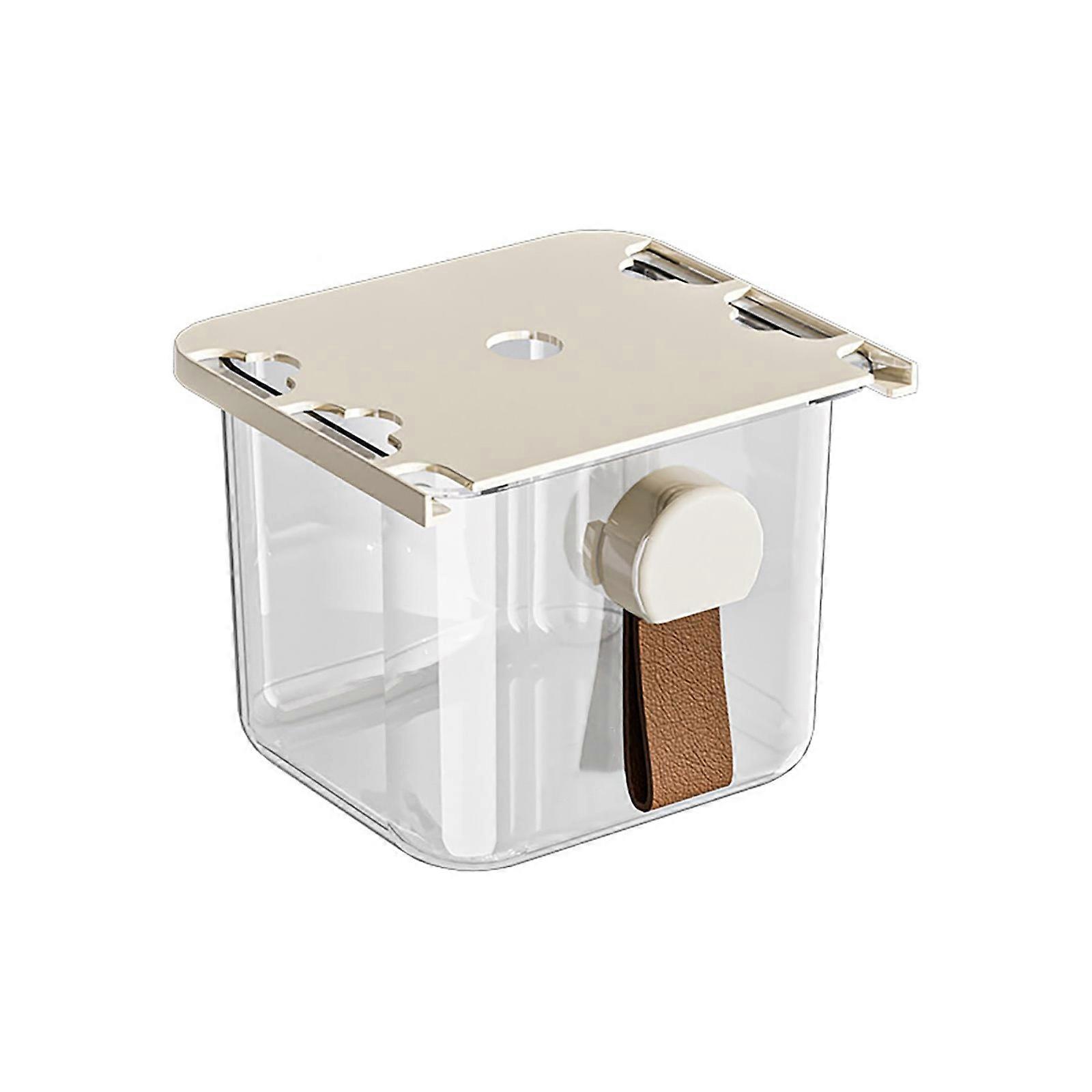 Ergonomic Handle Under Desk Organizers Adhesive Mount Storage Tray For Bathroom Cabinet Space Efficient  S