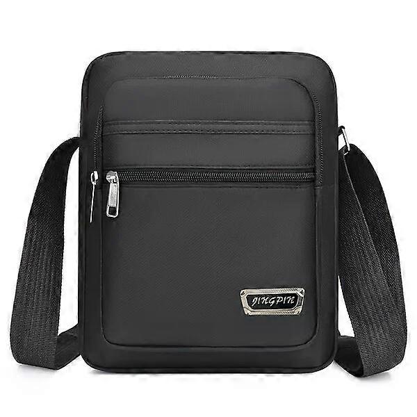 Casual business shoulder bag, large capacity with multiple layers, waterproof and easy to store