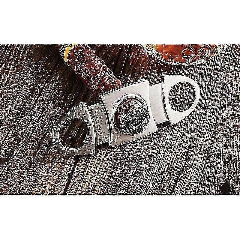 Sigarkuttere Punches Sigarklippere Enkle Rustfritt stål Sharp Blade Bærbare Sigarklippere Sigartilbehør