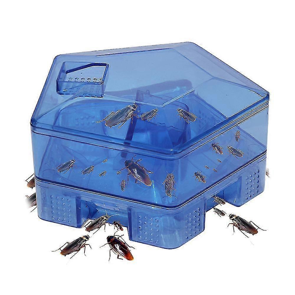 Cockroach trapping box with 3 packs of bait material