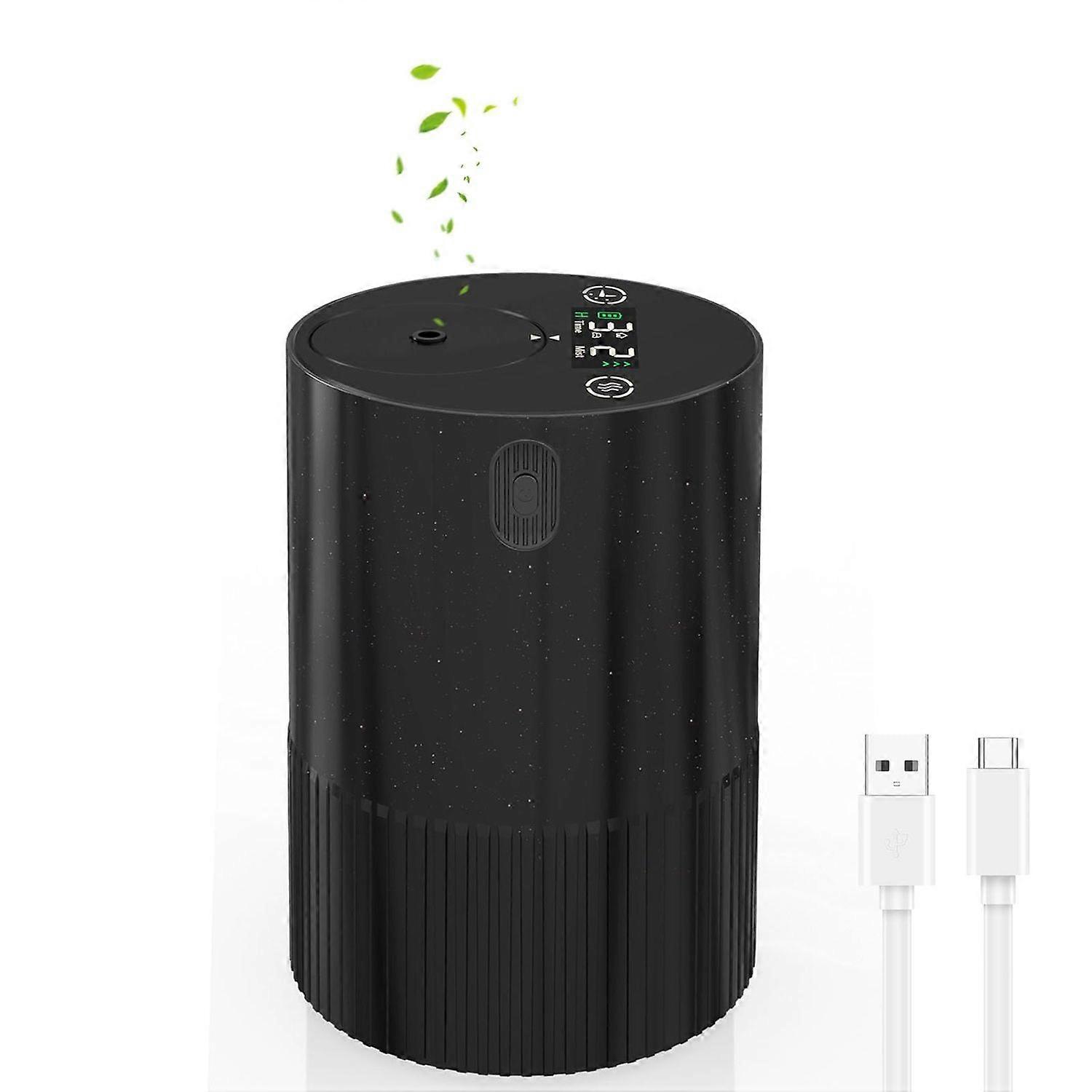 Waterless Oil Diffuser for Home Car, USB Rechargeable Essential Oil Diffusers, Portable Mini Aromatherapy Electric Diffuser for Office, Bedroom, Small
