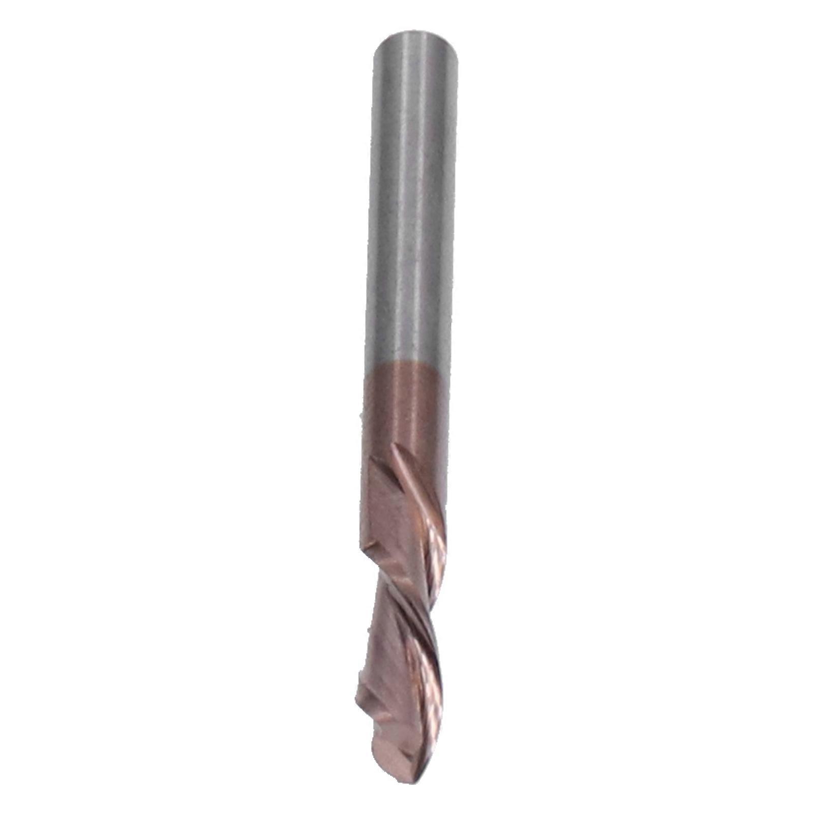 Milling Cutter Tungsten Steel CNC Router Bits DoubleEdged Woodworking Carving Tool(3.175x3.175x10x40L )