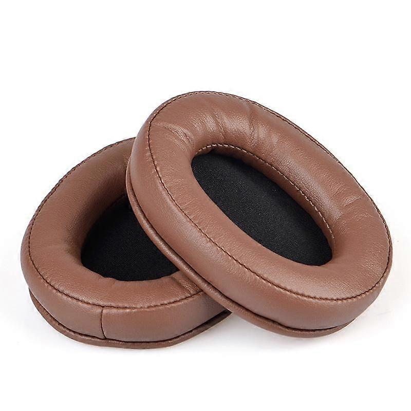 2pcs Earpads For ATH-MSR7 Brown Protein Leather