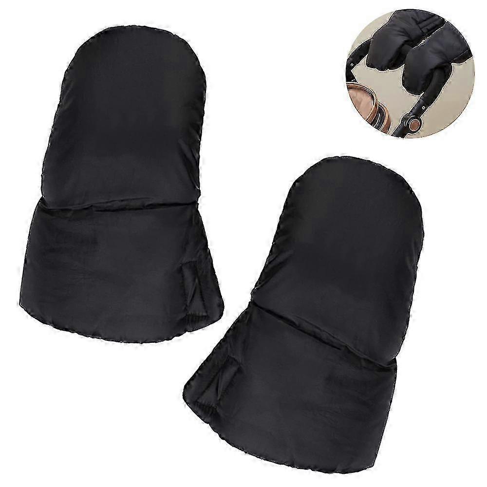 1 Pair Stroller Gloves Universal Pram Hand Muffs, Anti-freeze Stroller Mittens Cart Gloves