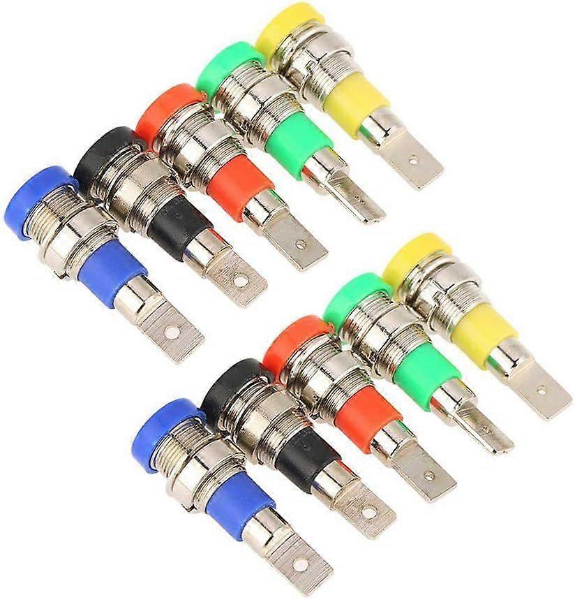 Banana Plug Connectors 4mm,Wiring Panel Socket Test,for Speaker10 Banana