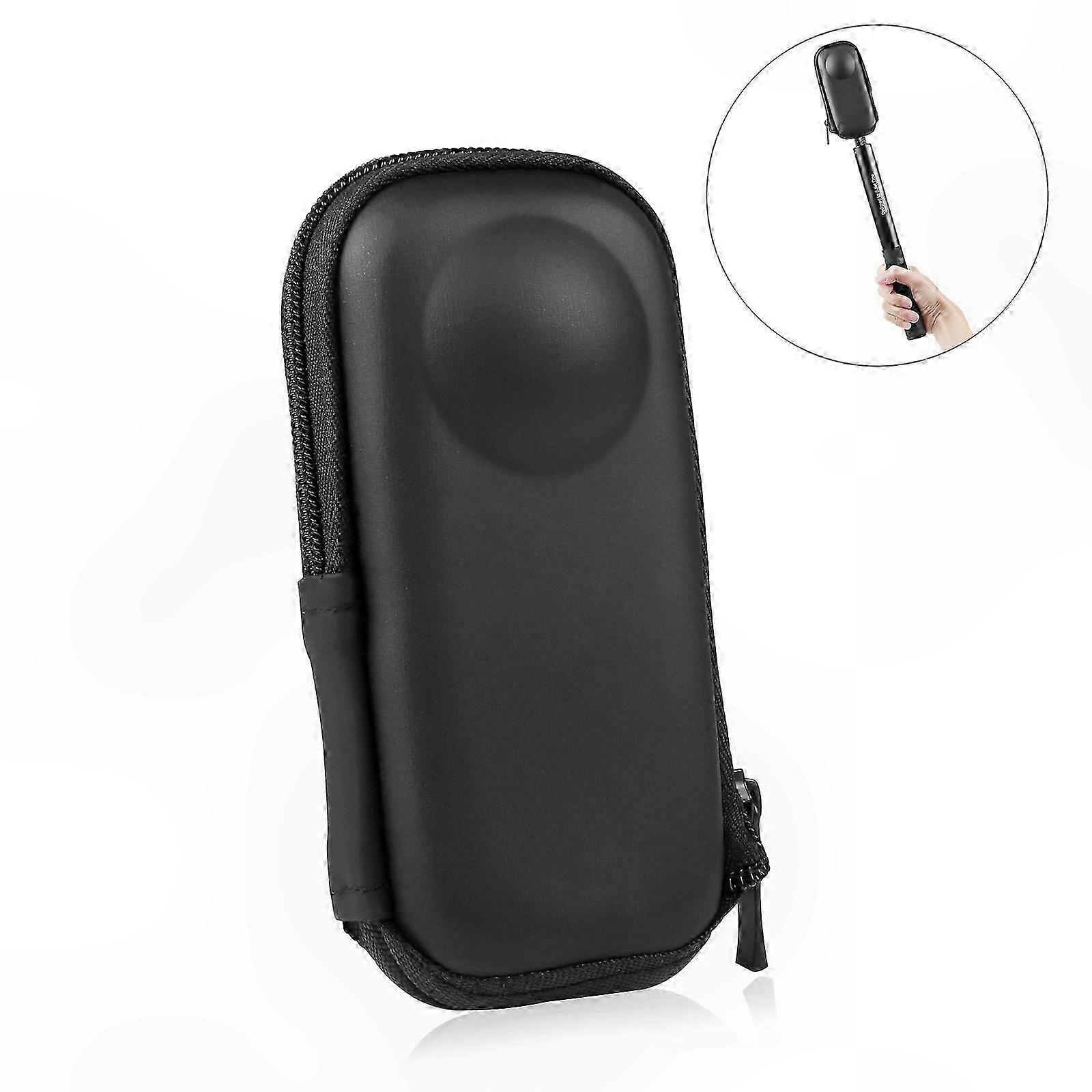 Portable Storage Case for 360 Camera Accessories, Durable Protective Bag in Black