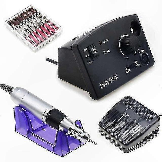 Professional Low Noise Electric Nail Drill Kit for Manicure & Pedicure with 3 Color Options and Adjustable Speed up to 35000 RPM
