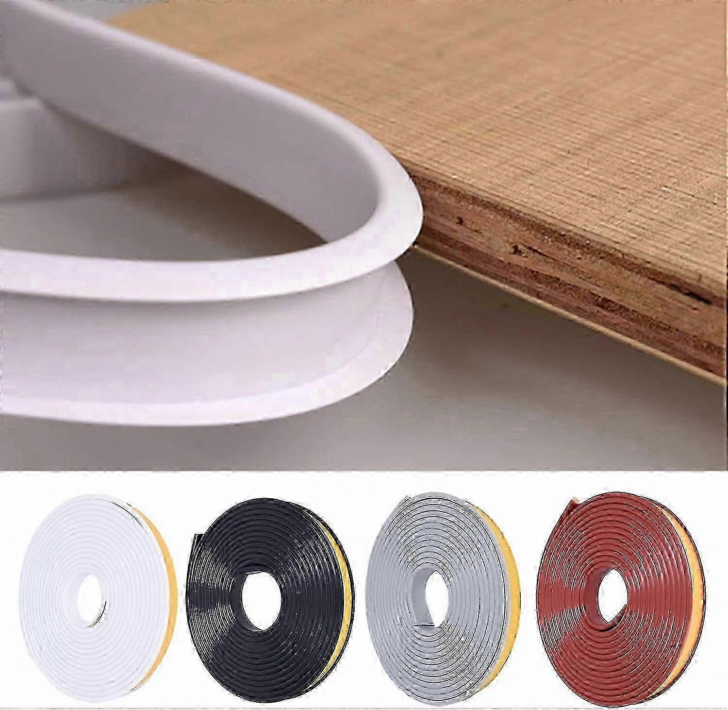 Flexible TPE Edge Tape 12mm x 5m - U-Shape for Cabinets and Furniture Trim