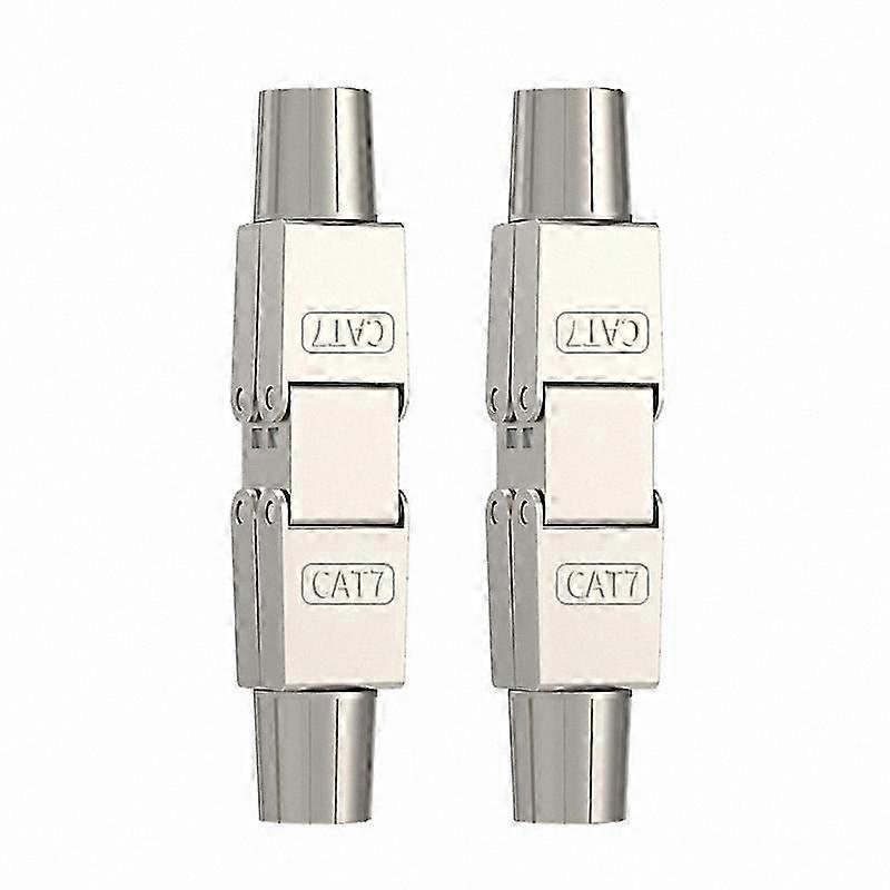 Fully Shielded Cat7 RJ45 Network Adapter for Cable Extension and Junction Connection