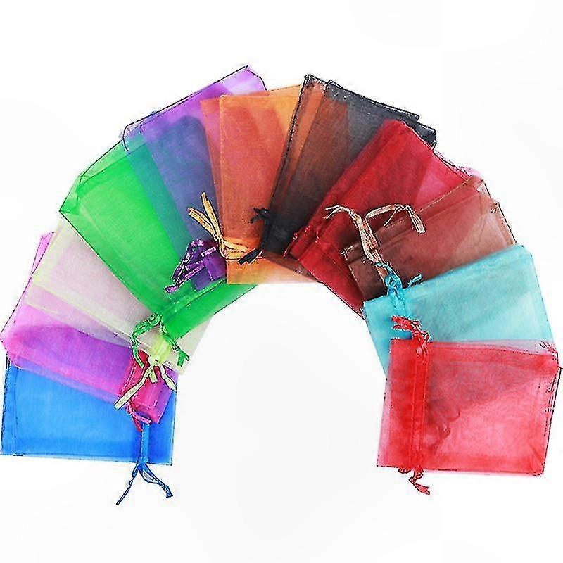 100 Pack Candy Storage Bags with Drawstring Closure