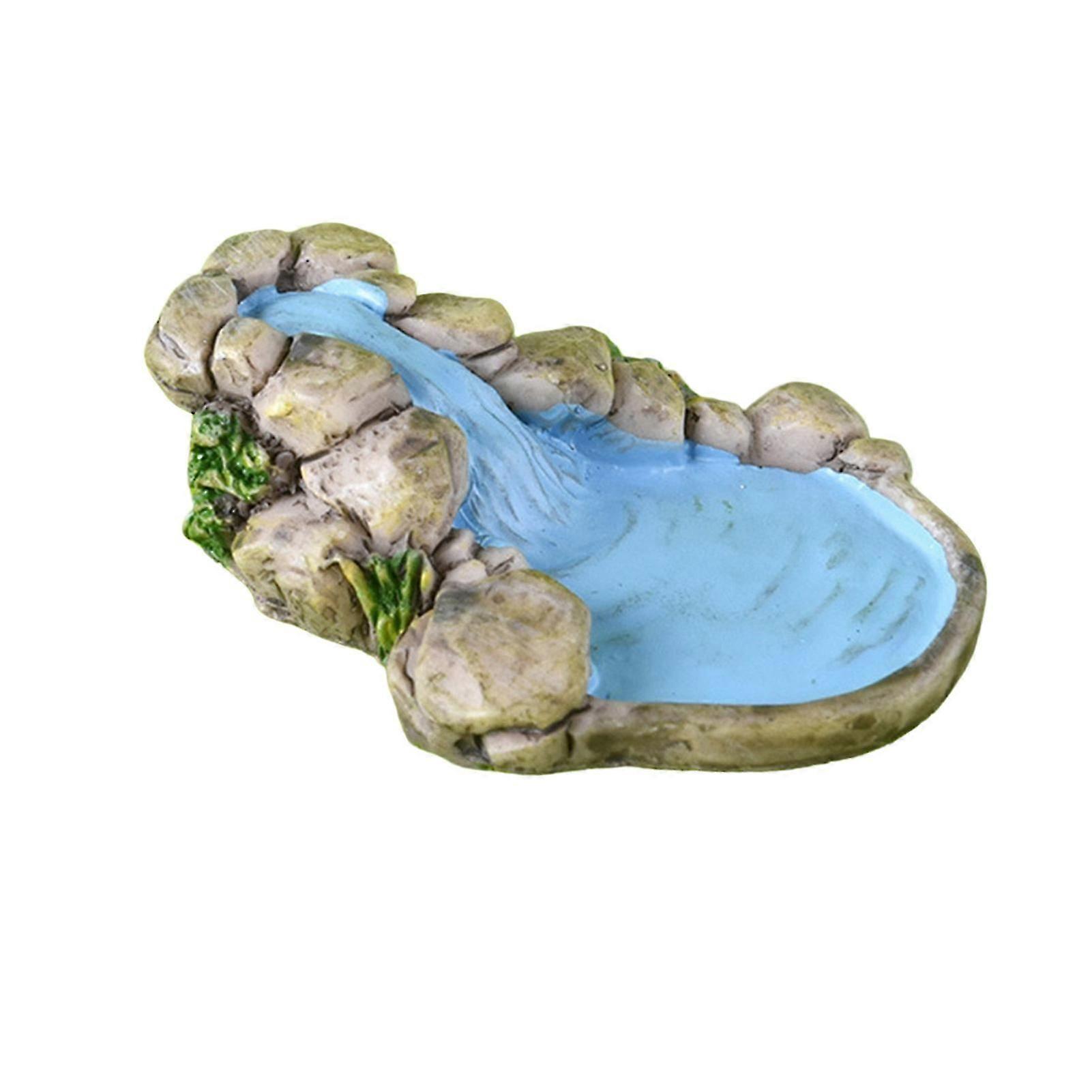 Fairy Garden Miniature Pond Ornaments Life-Like Miniature Fairy Garden Plants Ornament for Miniature Garden Accessories