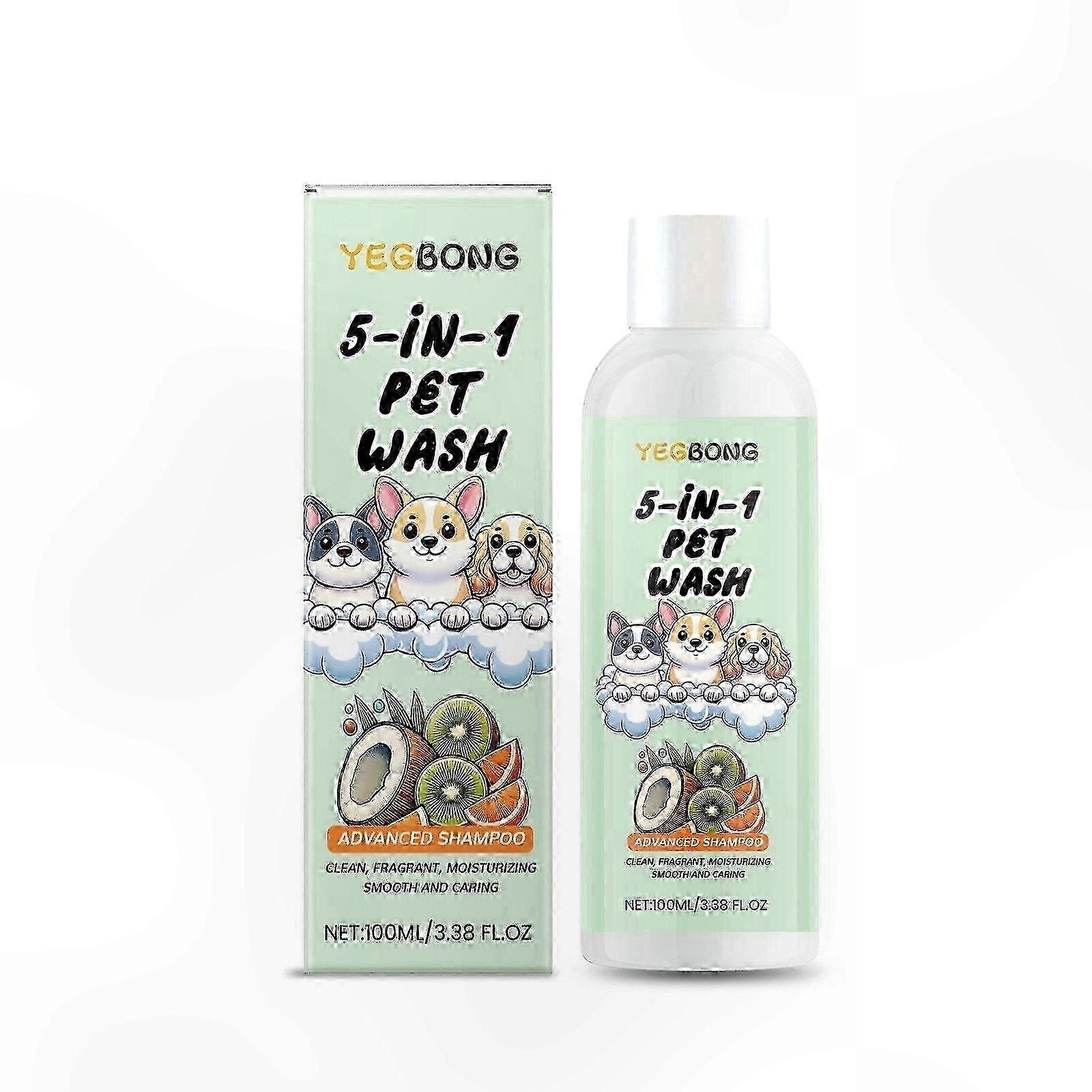 Natural 5-in-1 Cleanser for Dogs and Cats, Sensitive Skin Friendly Formula