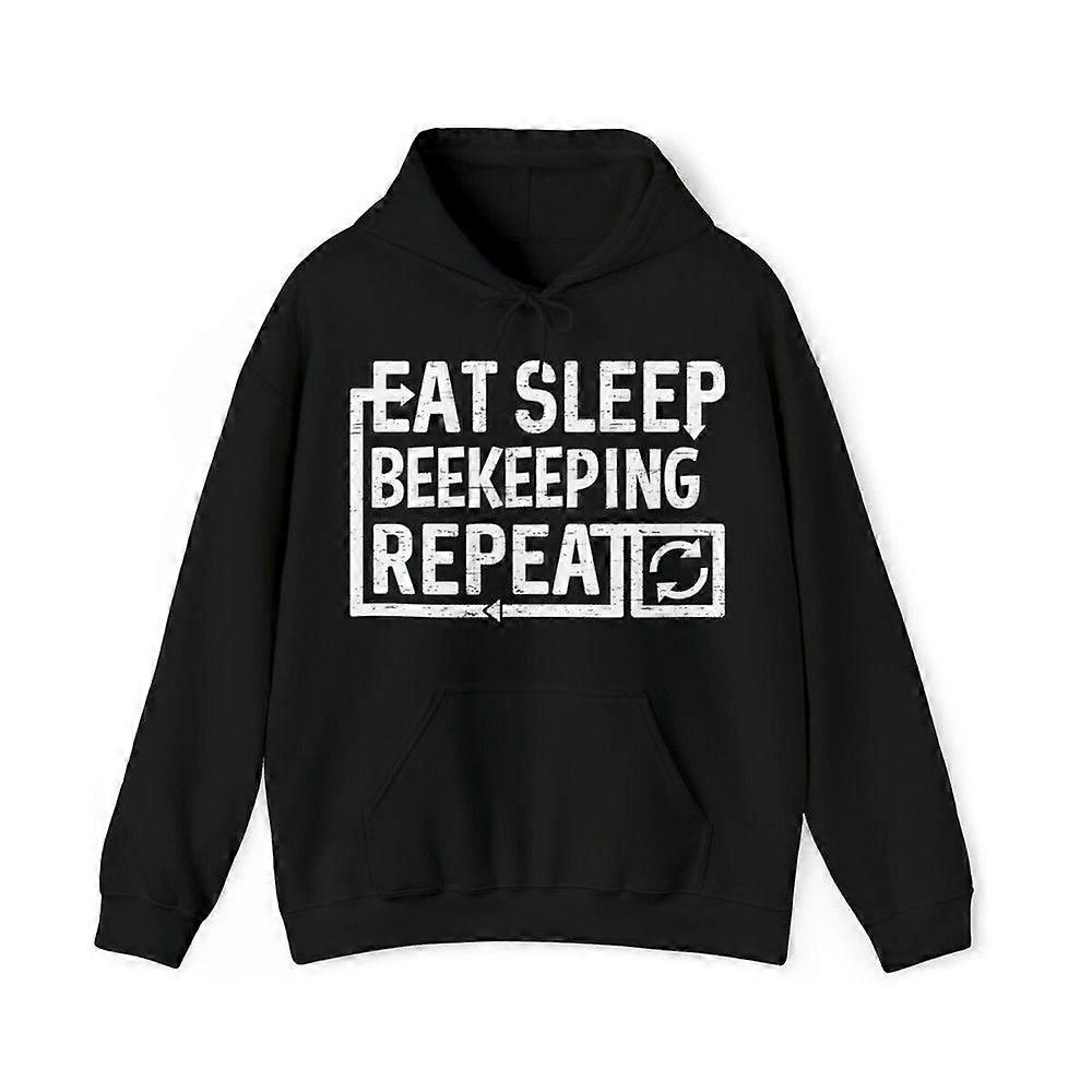 Moletom com Capuz Gráfico de Apicultura Eat Sleep, Tamanhos S-3XL