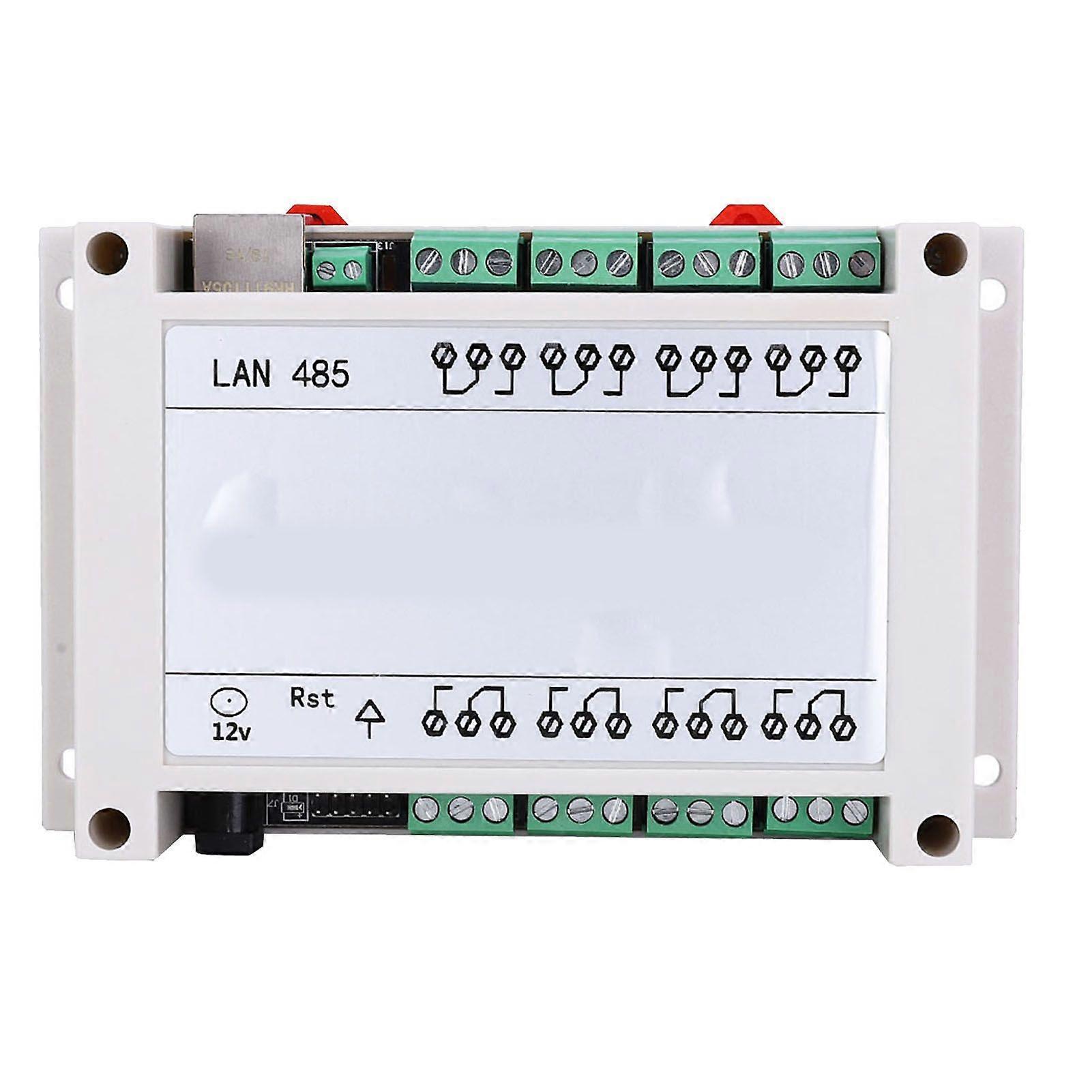 RJ45 TCP/IP Remote Controller Module 8Channel Relay Switch 250V/AC 10A (White)