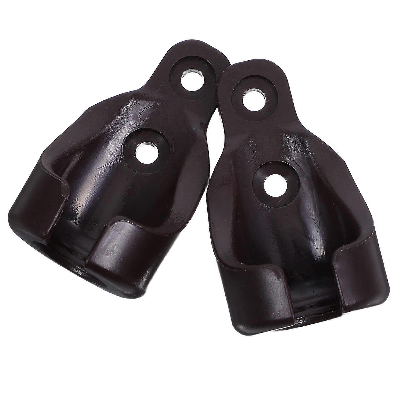 Plastic Roller Blind Brackets Light Brown for Roller Shade 2Pcs Indoor Outdoor