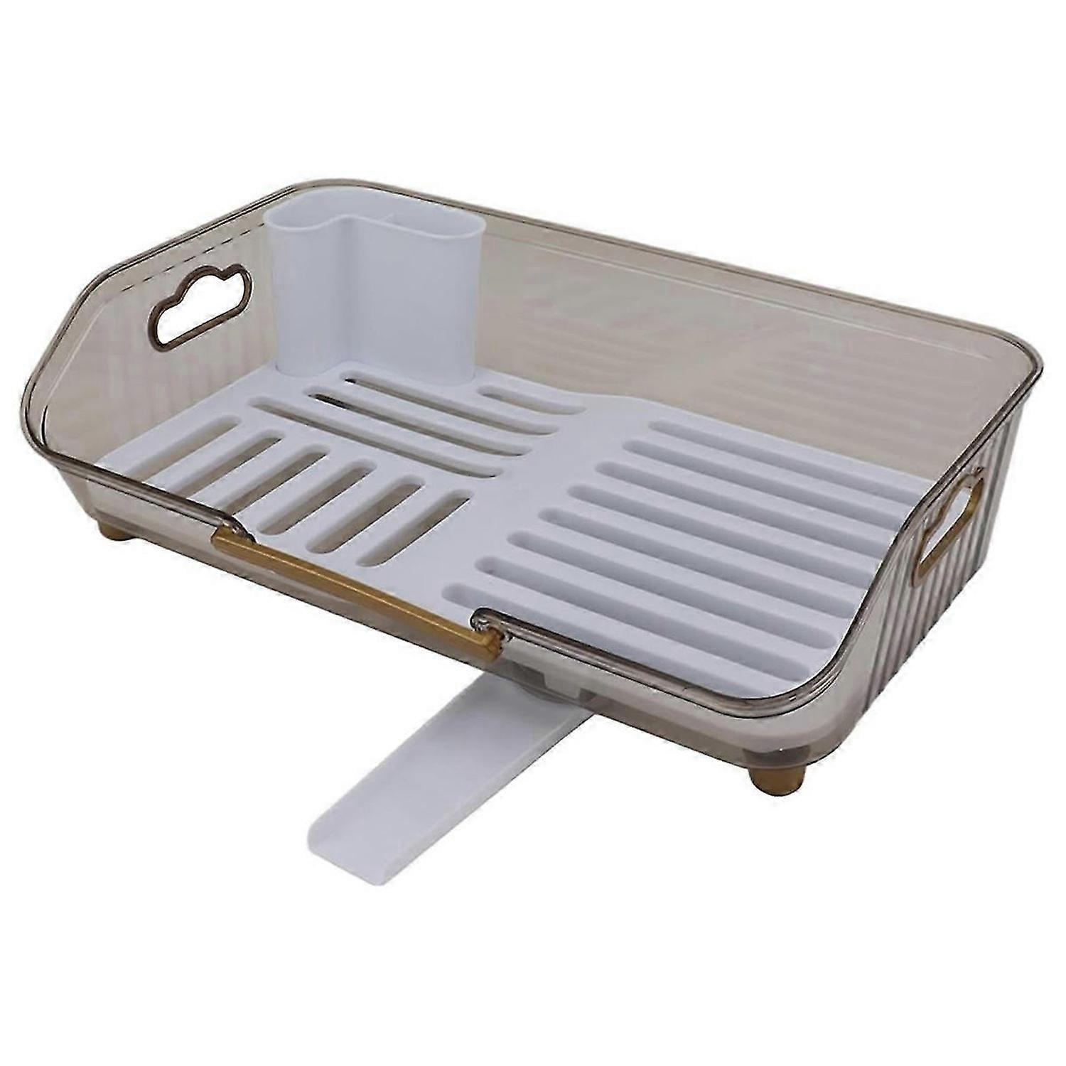 Multifunctional Dish Drying Rack,Household Kitchen Tableware Storage Rack,Space-Saving PP Drainer fo