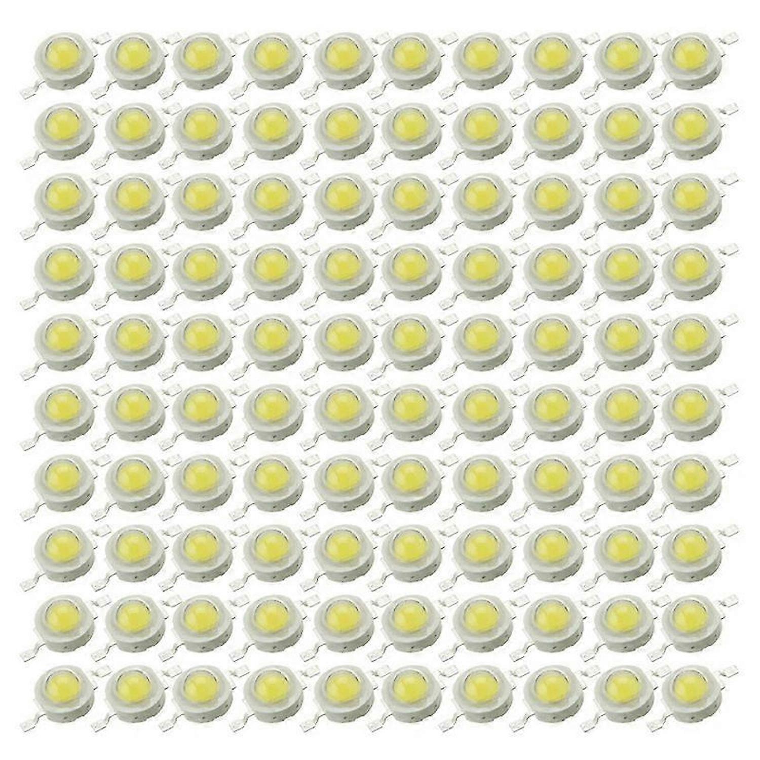 100Pcs LED χάντρες φυσικό άσπρο LED φως 1W υψηλής δύναμης τσιπ 4000K LED τσιπ 4000K LED
