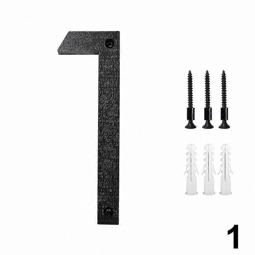 Modern Metal Address Numbers and Letters in Black Finish for Home Decor