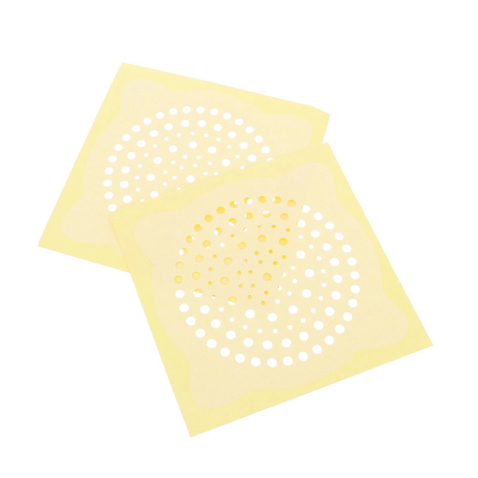 Hair Filtering Stickers Floor Drain Sticker for Home Use 50Pcs White