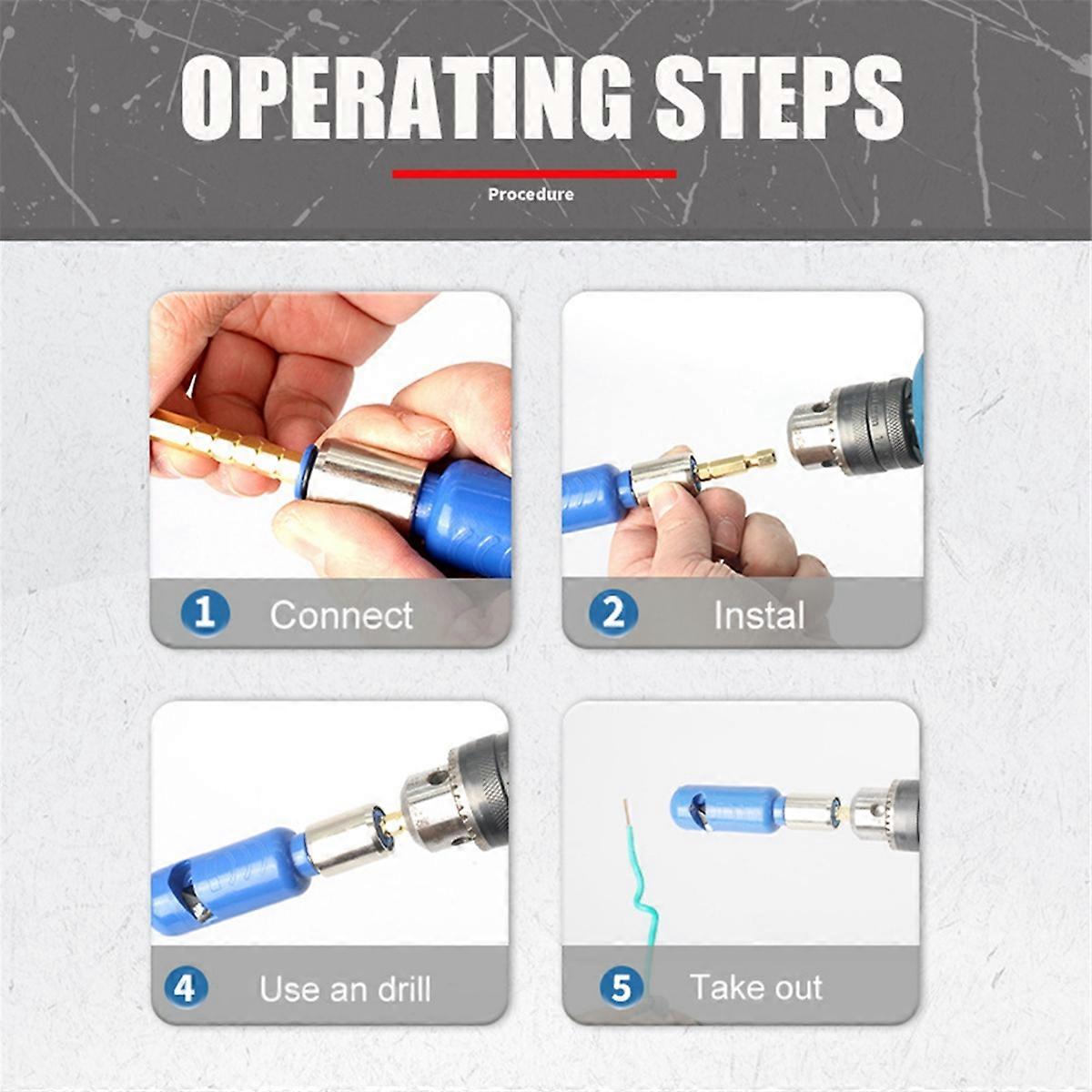 Electric Wire Stripper for Quickly Stripping Wire Use with Hand Drill