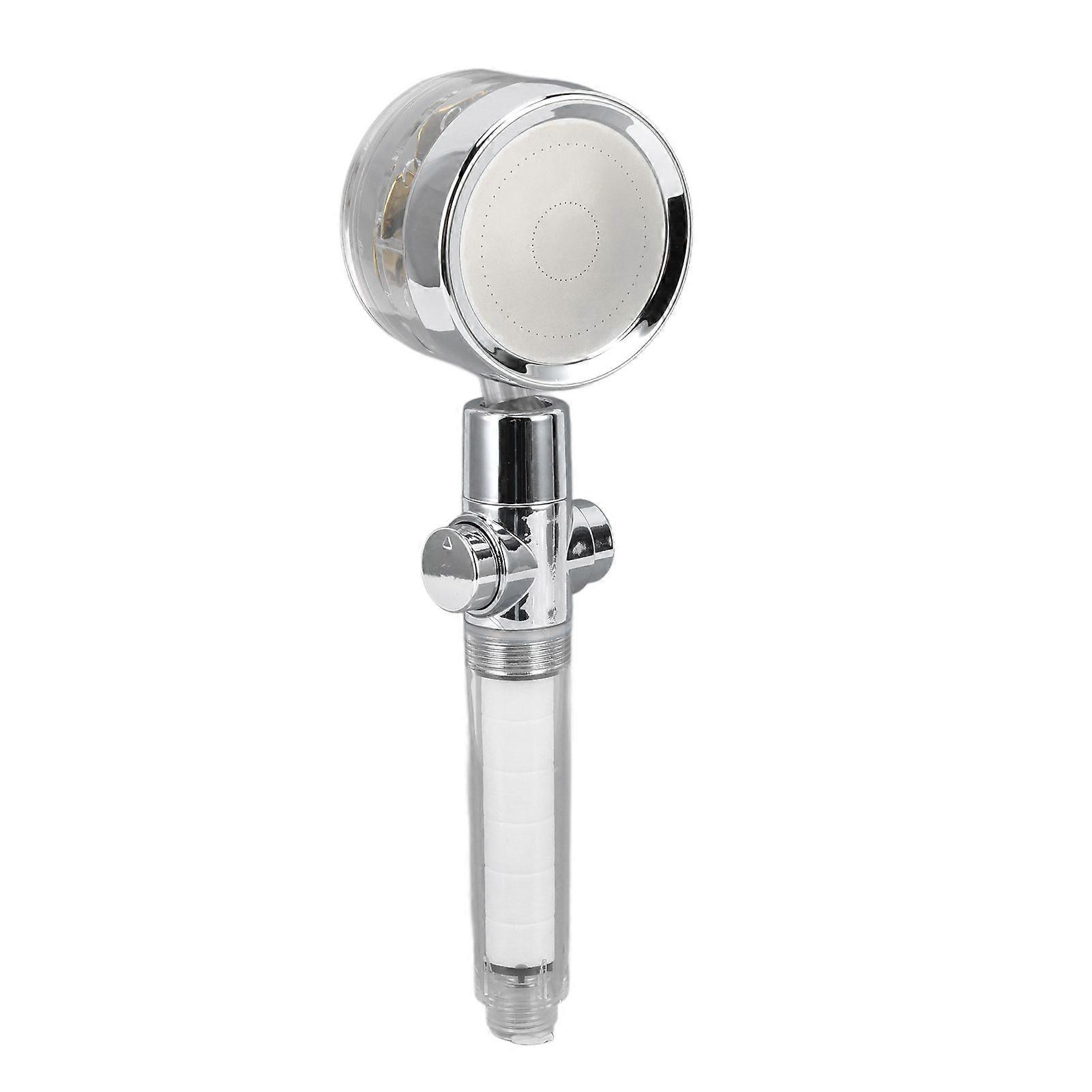 Propeller Shower Head Vortex Hydro Jet 360 Rotating Handheld with Pause Switch Filter G1/2
