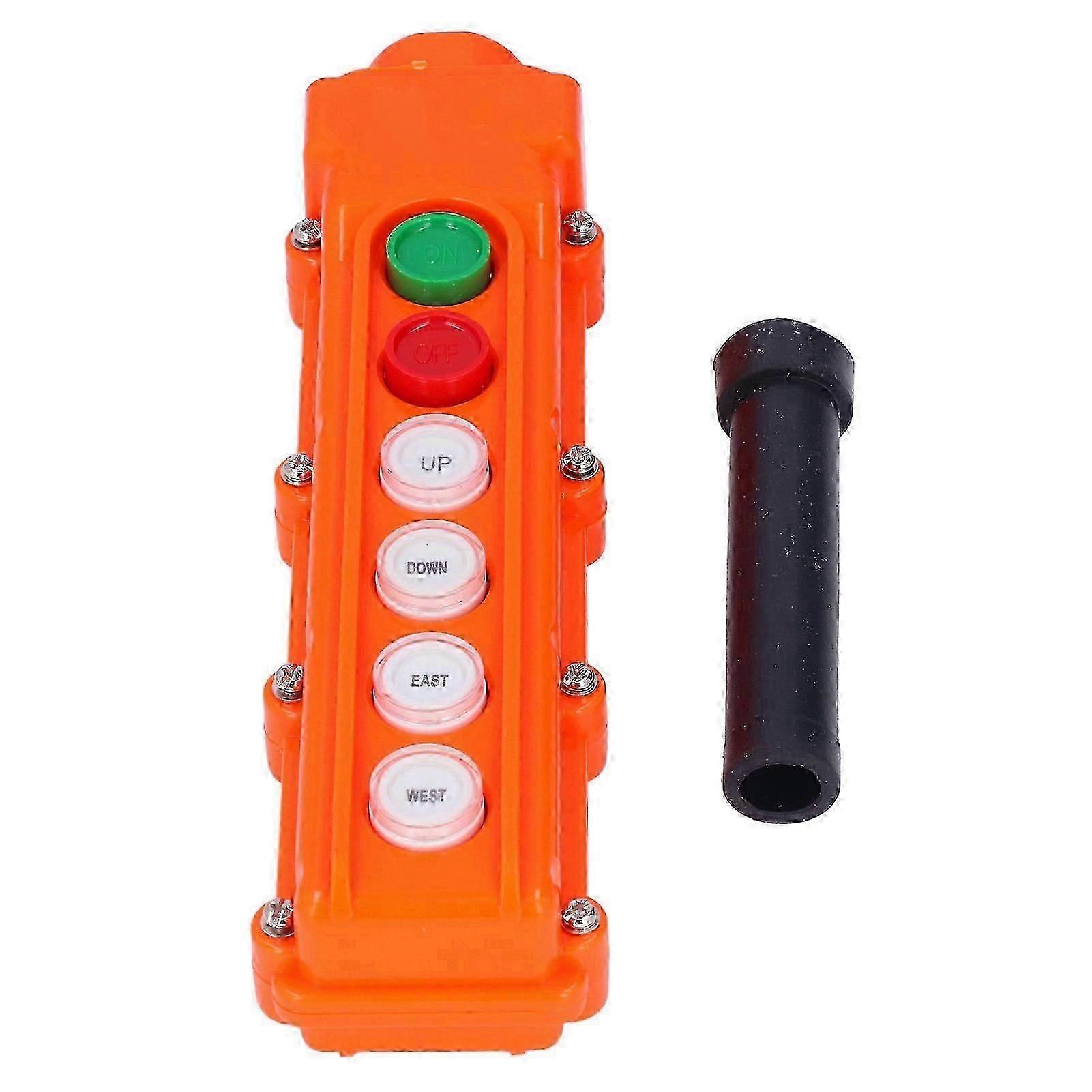 Crane Controller Hoist Remote Control Station Push Button Switch 6 Ways COB?62A 220V/500V