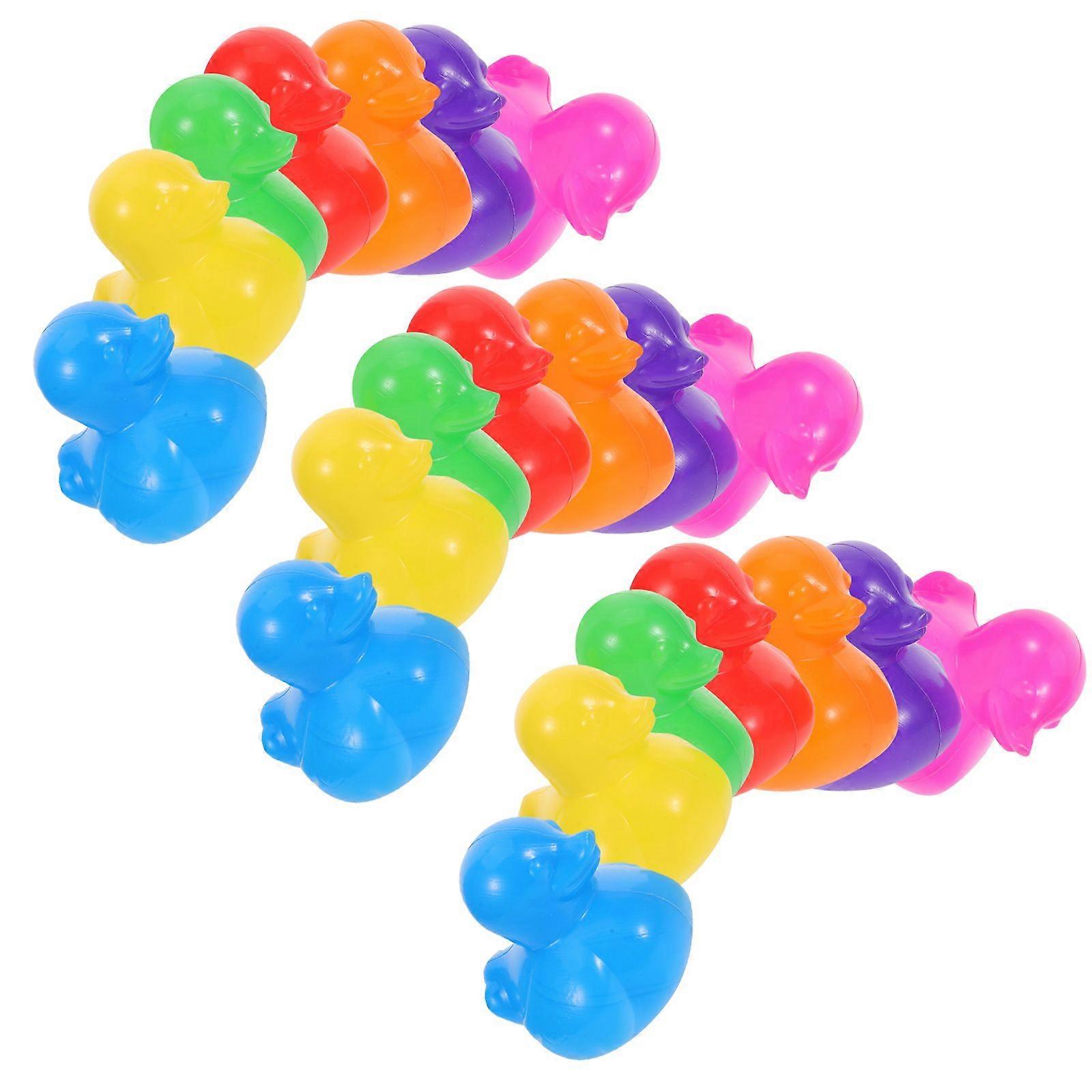 70pcs Duck Floating Toy: Pool Bath Toy - Duck Shaped Ball Pit Ball - Colorful Plastic Baby Plaything For Playroom Toddler Pool Bathtub Or Beach Play