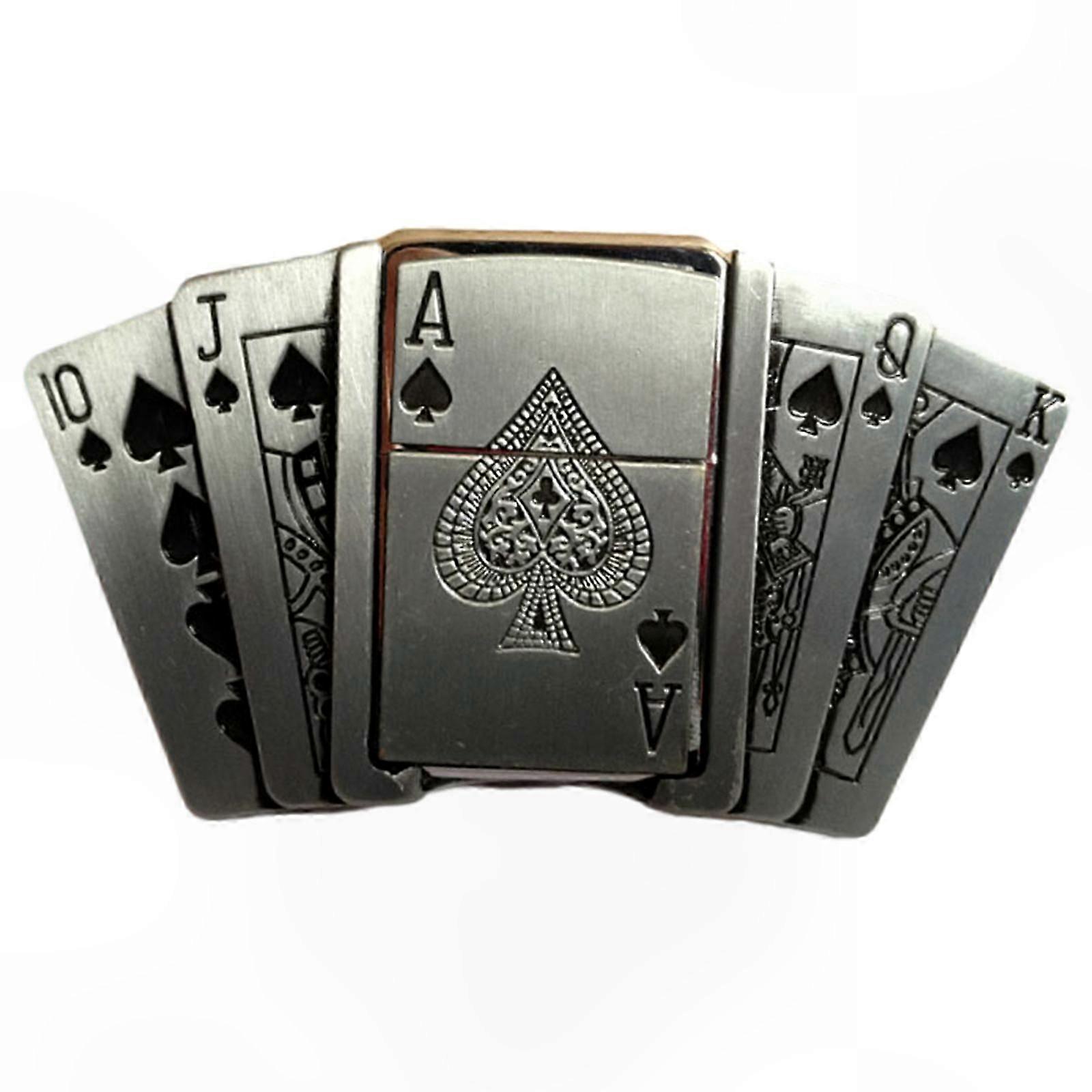 Western Cowboy Belt Buckle with Hidden Lighter Function for 38-40mm Wide Belts