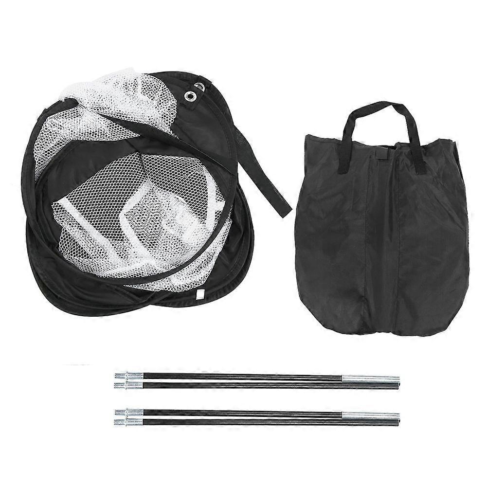 Portable Professional Sports Golf Training Practice Net Balls Target Exercise Accessories for Beginners (Black White )