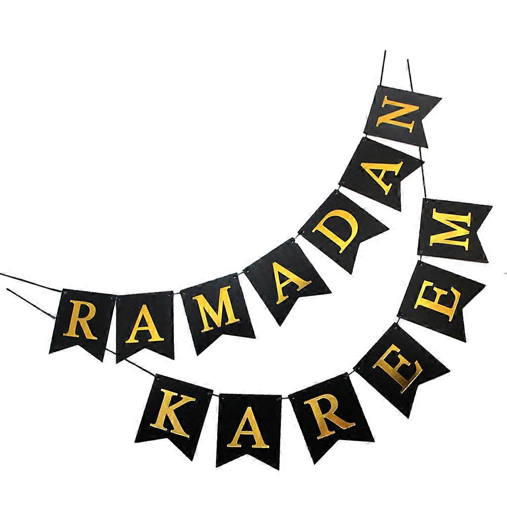 Party Decoration Eid Mubarak Bunting for Eid Mubarak 1Set Paper Banner