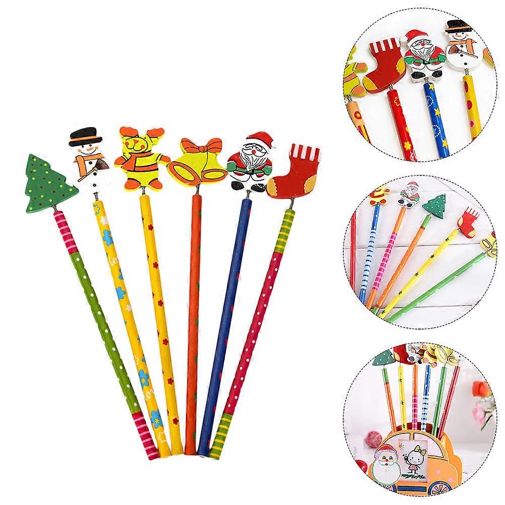 Cartoon Pencil Wooden Pencil for Writing 24Pcs Assorted Color Creative Design