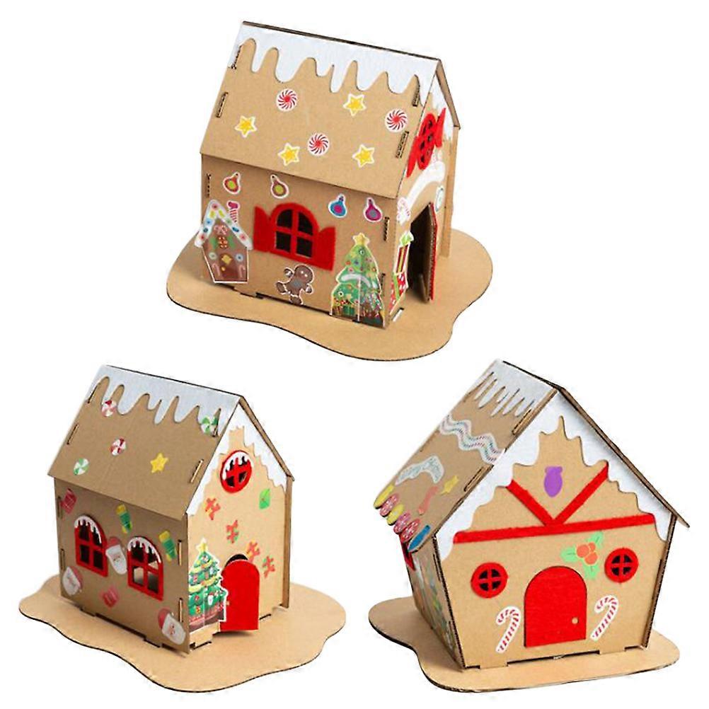 Homemade Hut Christmas Decorations DIY Toys for Kids Material Kit