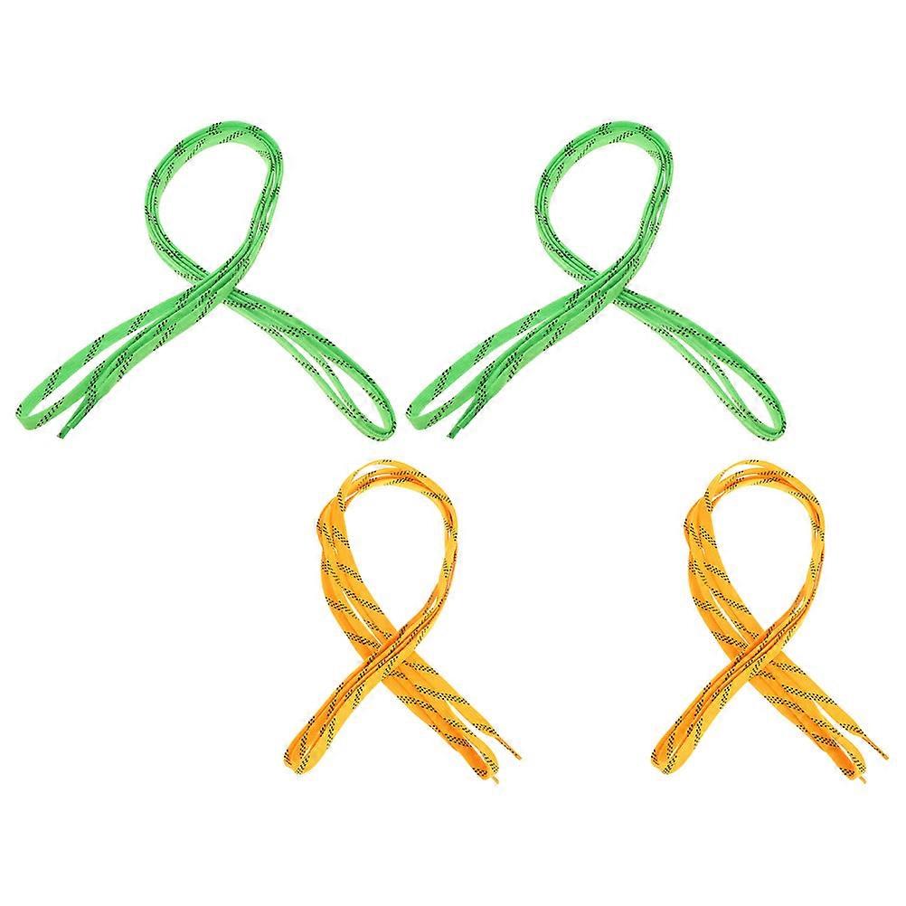 4Pcs Ice Hockey Skate Laces for Figure Skates Heavy Duty Waxed