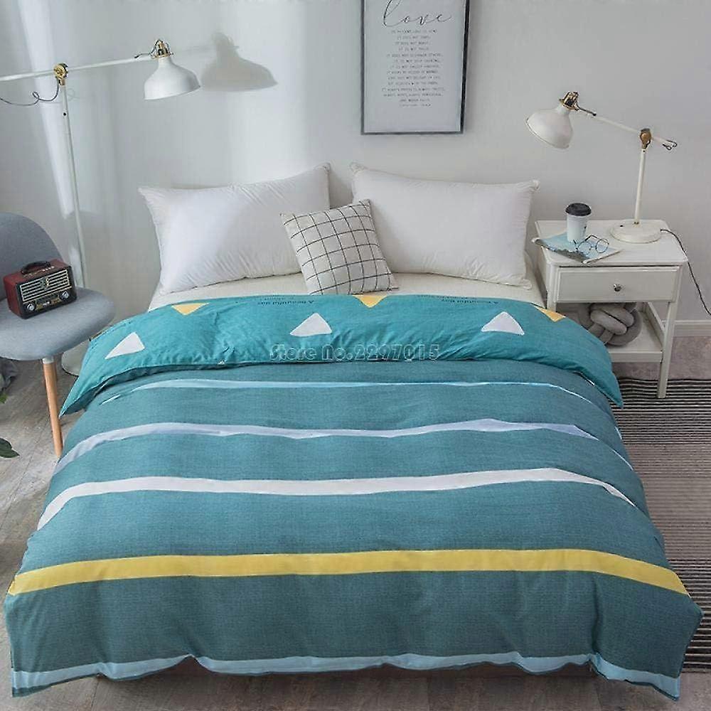 t568 3 Pieces Bedding King Duvet Cover & Pillowcase 3D Print Effect Lightweight Microfibre Bedding Set Easy Care Anti-Allergic Soft Smooth - Simple Bl
