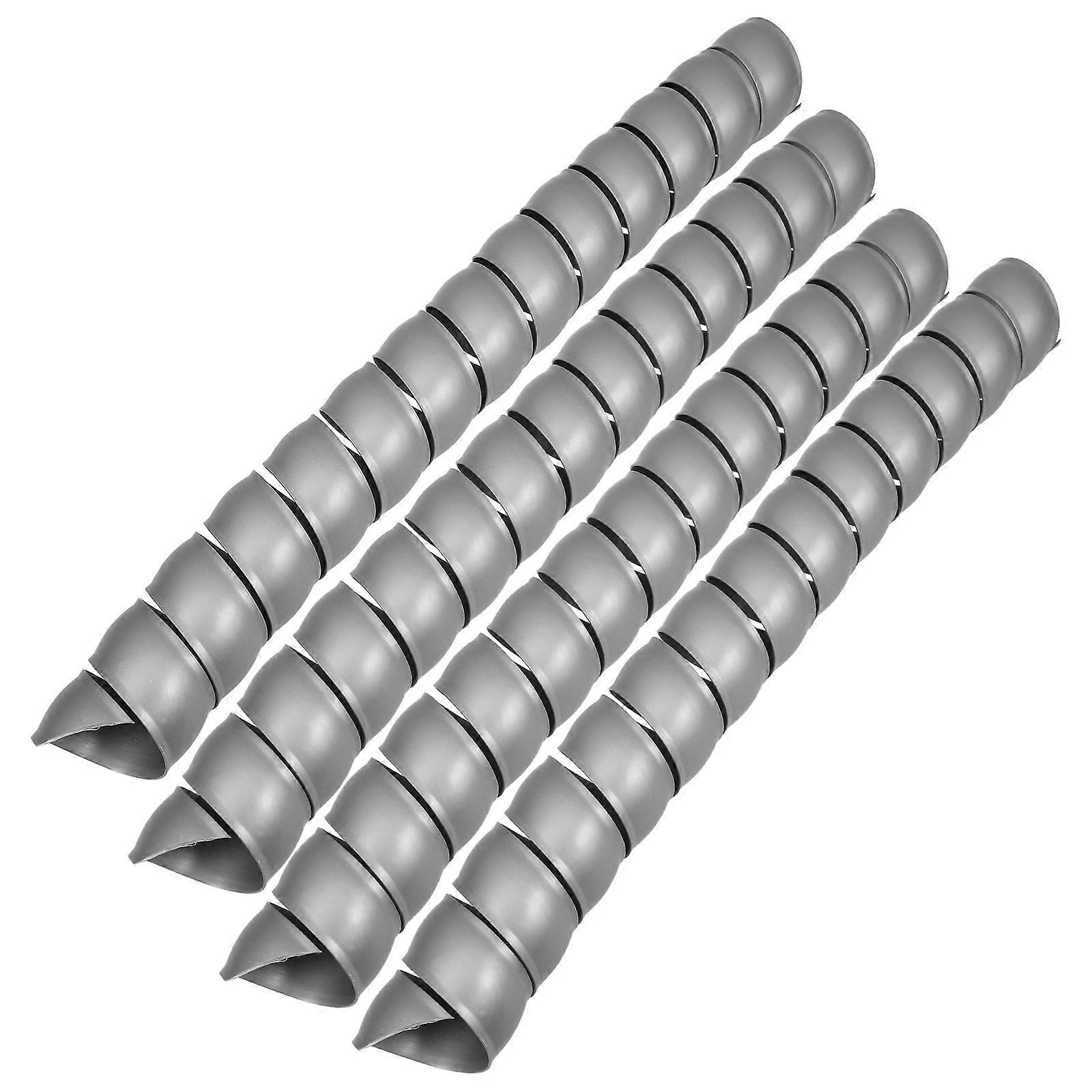 Plastic Tree Trunk Protector for Garden Trees 16Pcs Grey