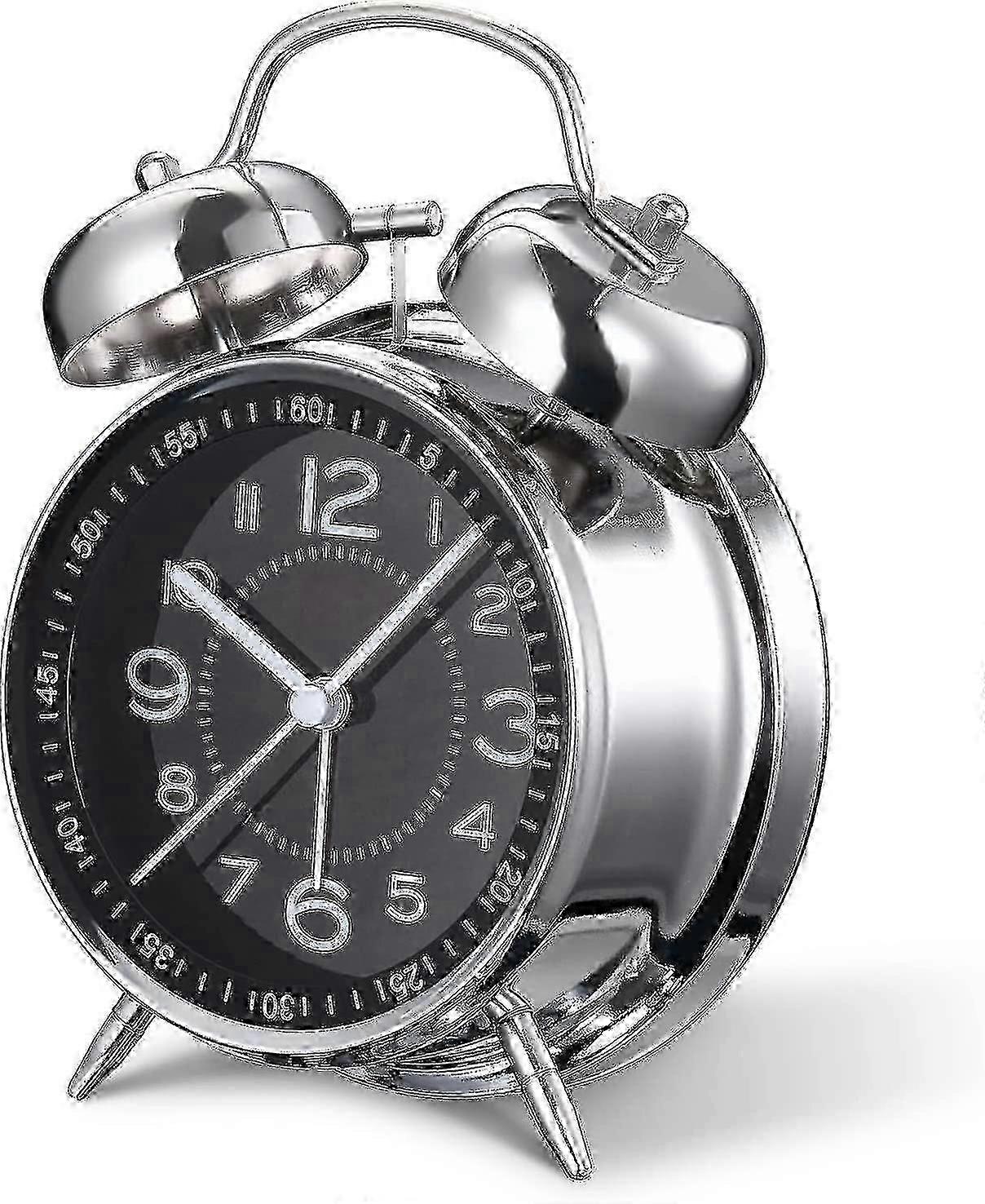 Loud Quartz Alarm Clock for Heavy Sleepers - Extra-Loud Ring and Snooze Function for UK Homes