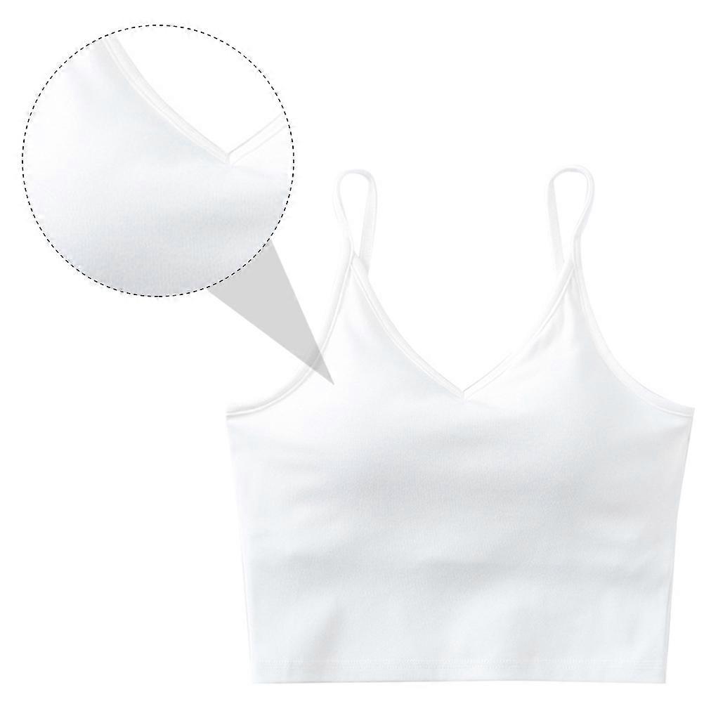 Comfortable Tube Top Cotton Vest With Chest Pad For Home Use M Size 1Pc