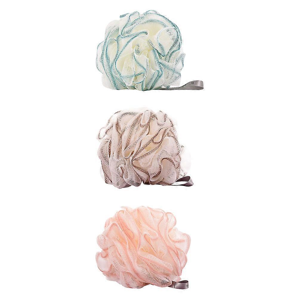 9 Pcs Bath Scrubbers Assorted Color Rope Style Comfortable Exfoliation For Bathing And Shower Experience