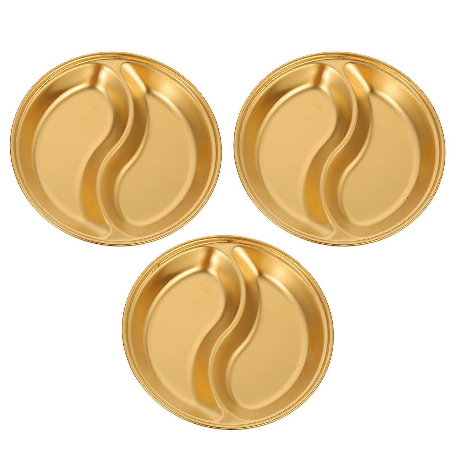 Stainless Steel Seasoning Dish Multi-Grid for Kitchen 9Pcs