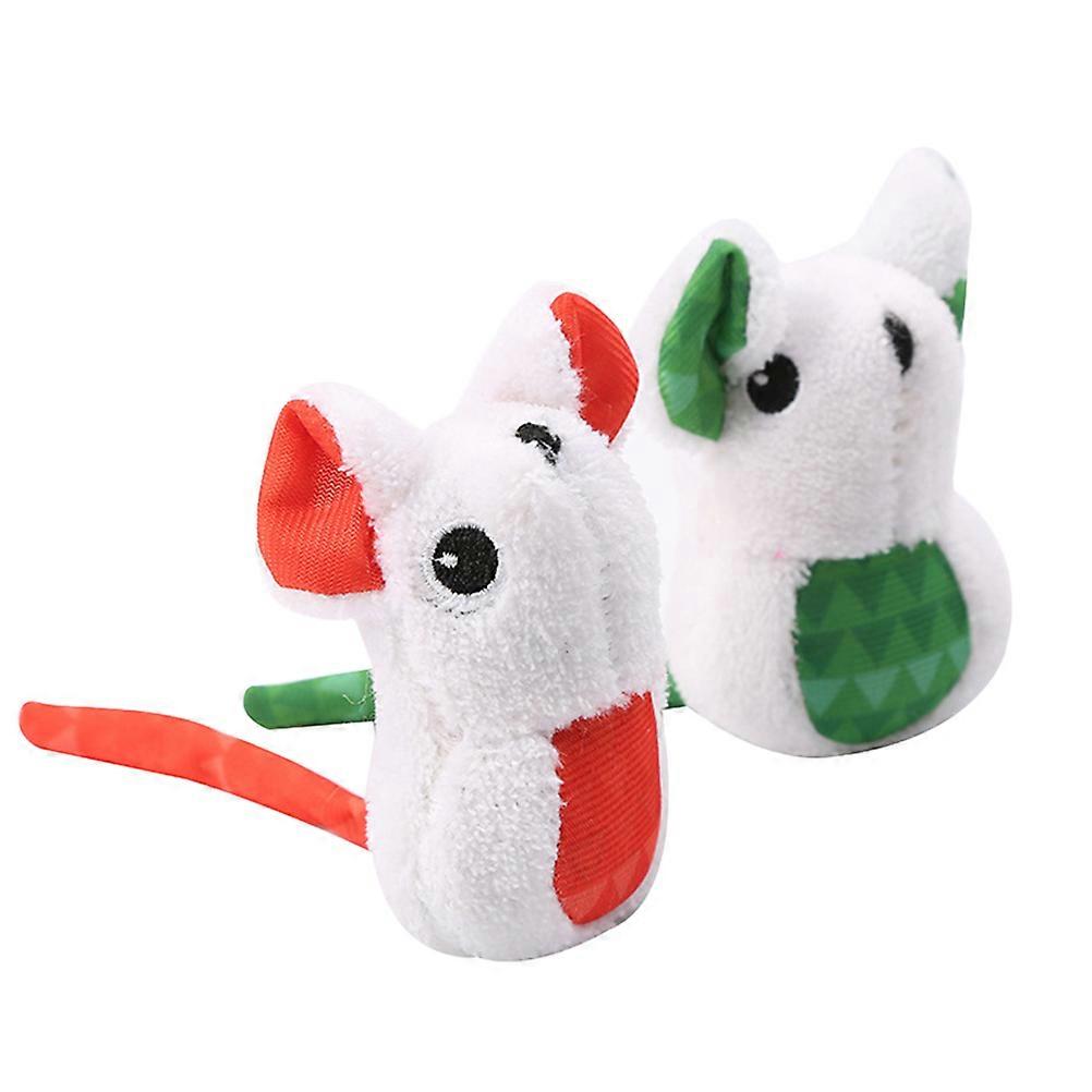 Cat Mouse Toy Plush for Pet Use 6Pcs Interactive Cat Play Set