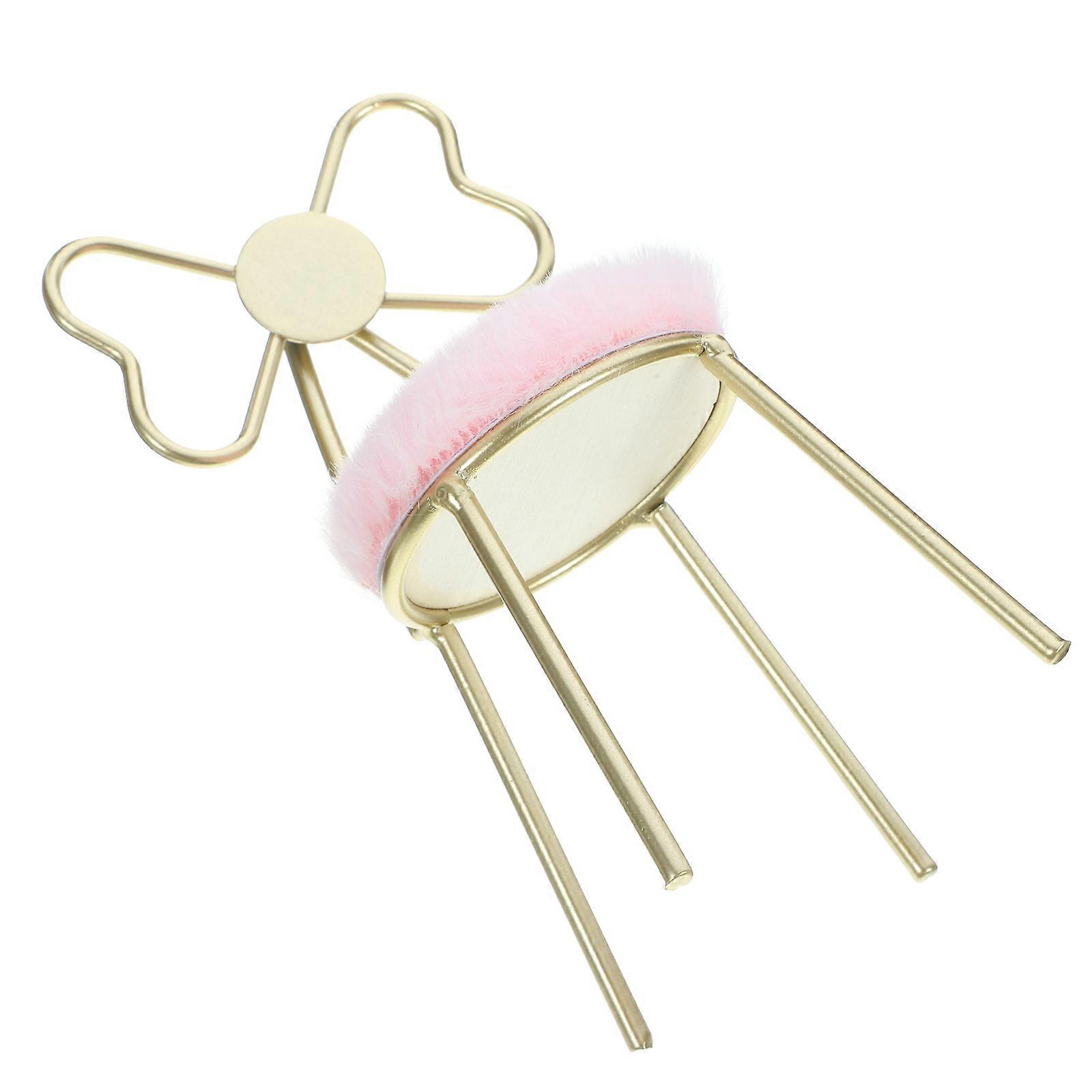 Pink Miniature Chair Shape for Home Decoration and Collectors in Small Size Suitable for Miniature Scene Layout 3Pcs