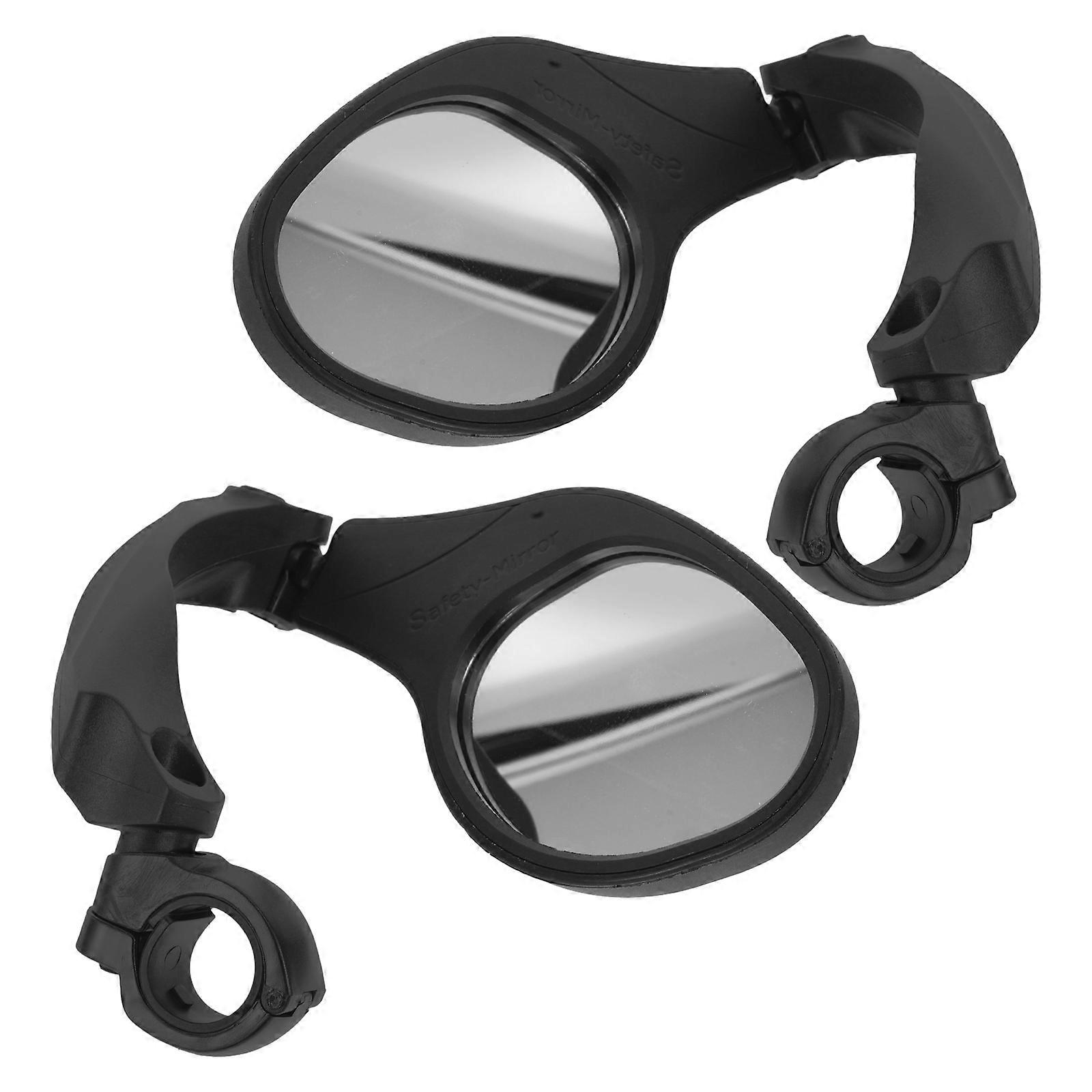 Bike Mirror Handlebar Mount Bicycle Mirror Rear View 10Pcs for Safety