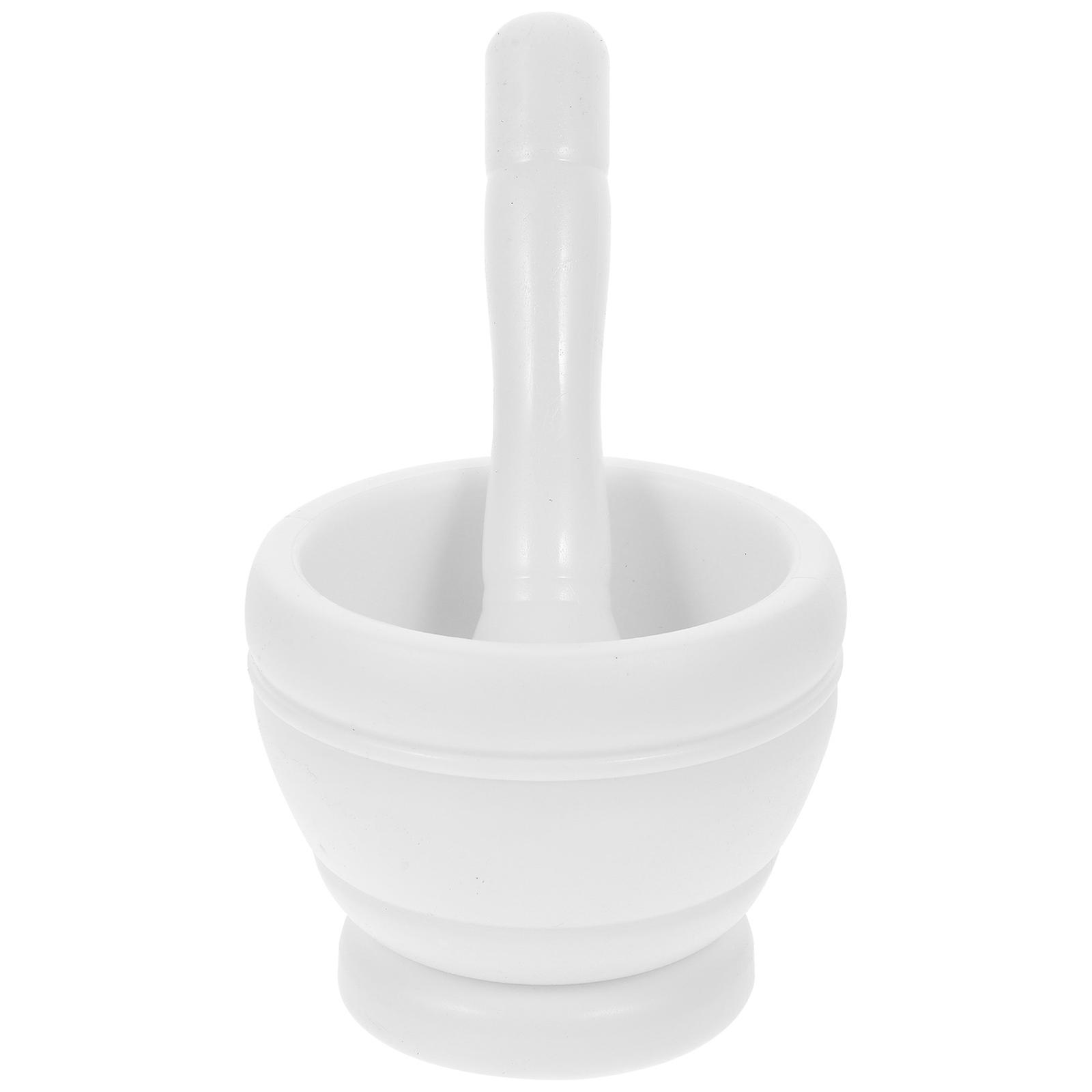 Cooking Tool Garlic Pestle And Bowl Set For Chefs 5 Sets White Manual Mashing And Grinding Spices